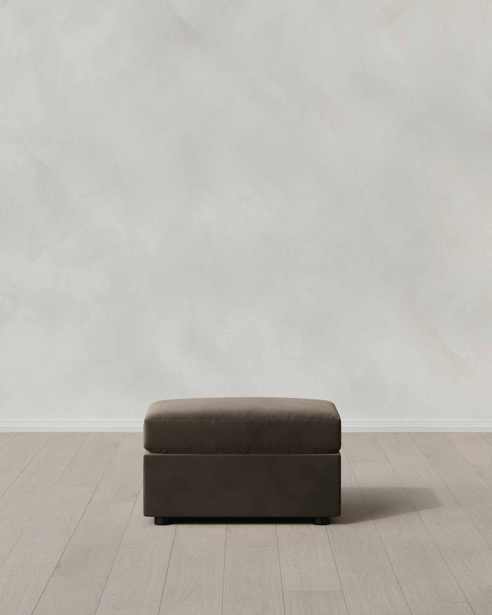 Ottoman Performance Velvet Sable