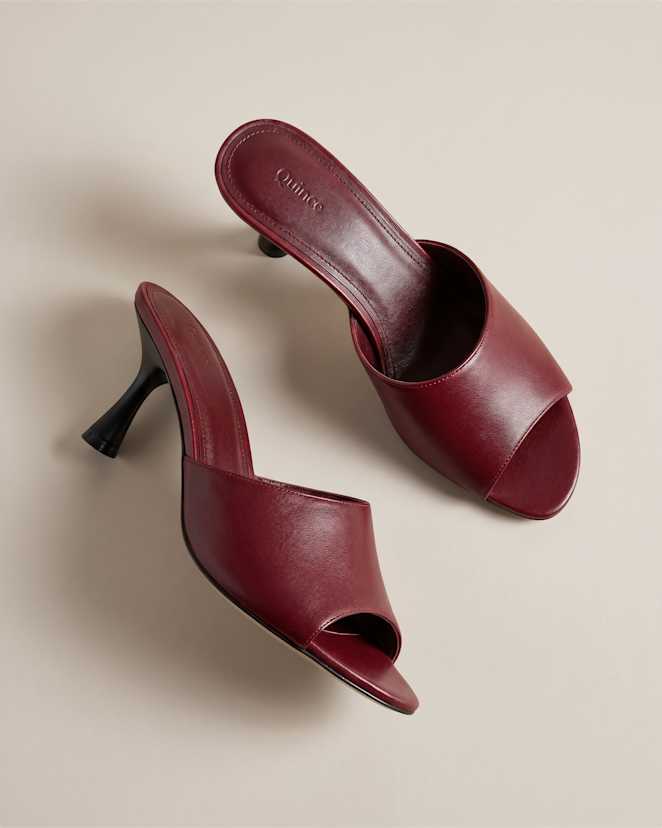 Italian Leather 65mm Stiletto Mule 2