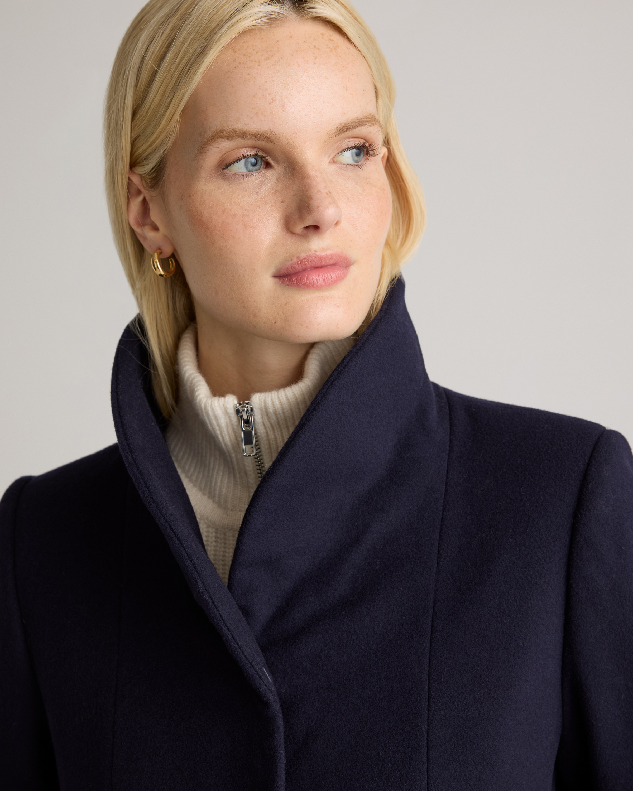 Italian Wool Cocoon Coat
