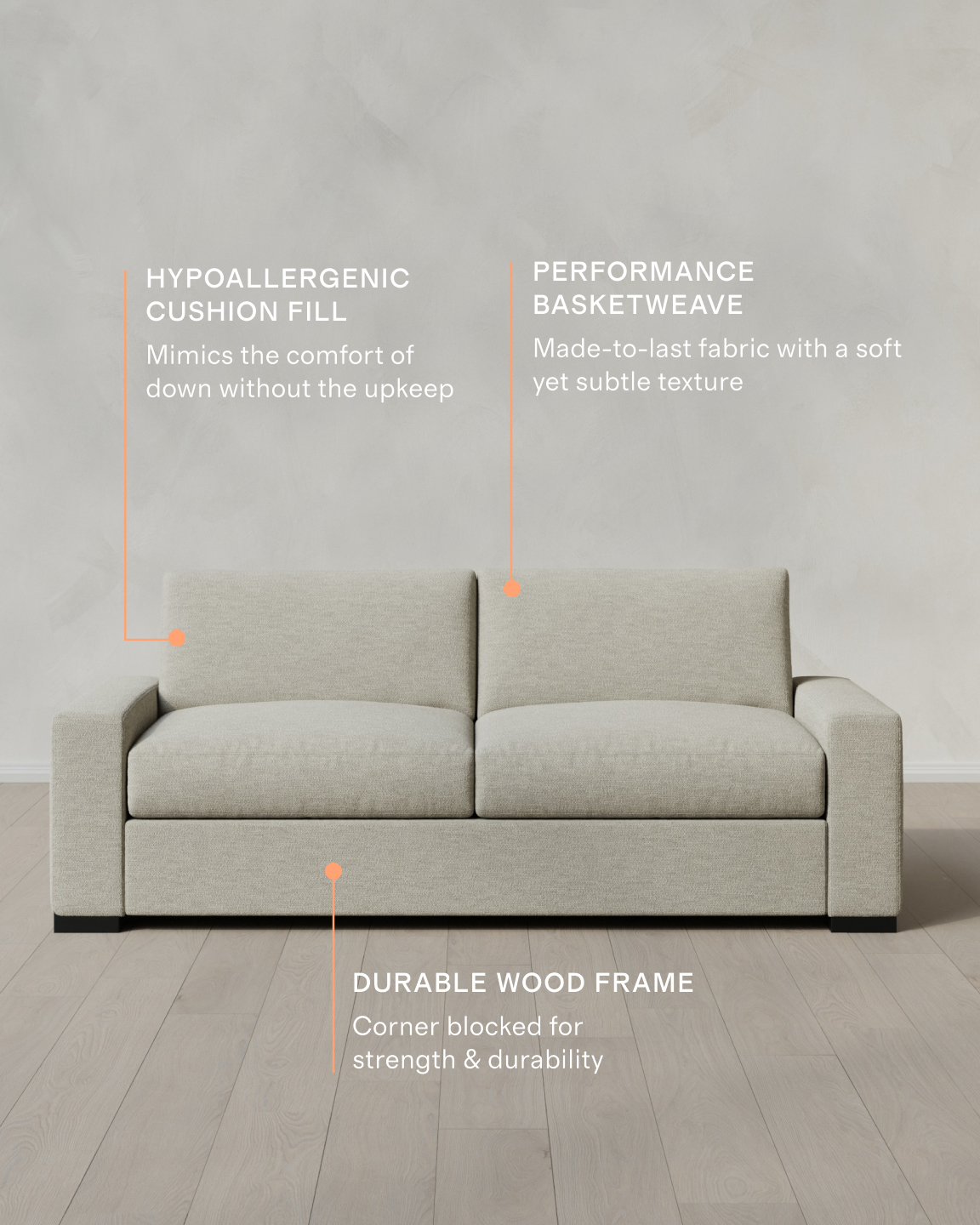 Stillman Performance Basketweave Sofa