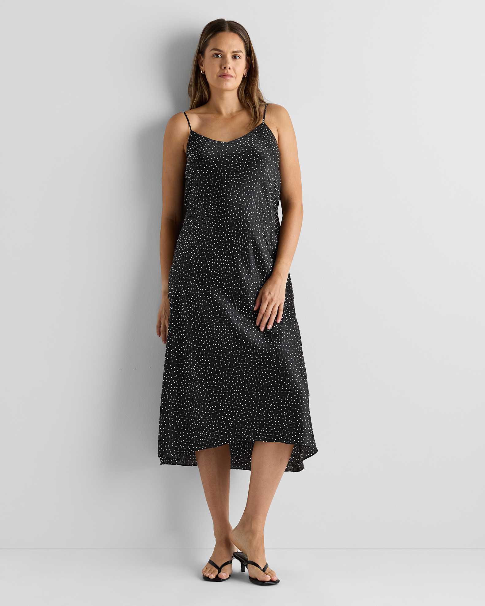 Washable Stretch Silk Maternity Slip Dress1