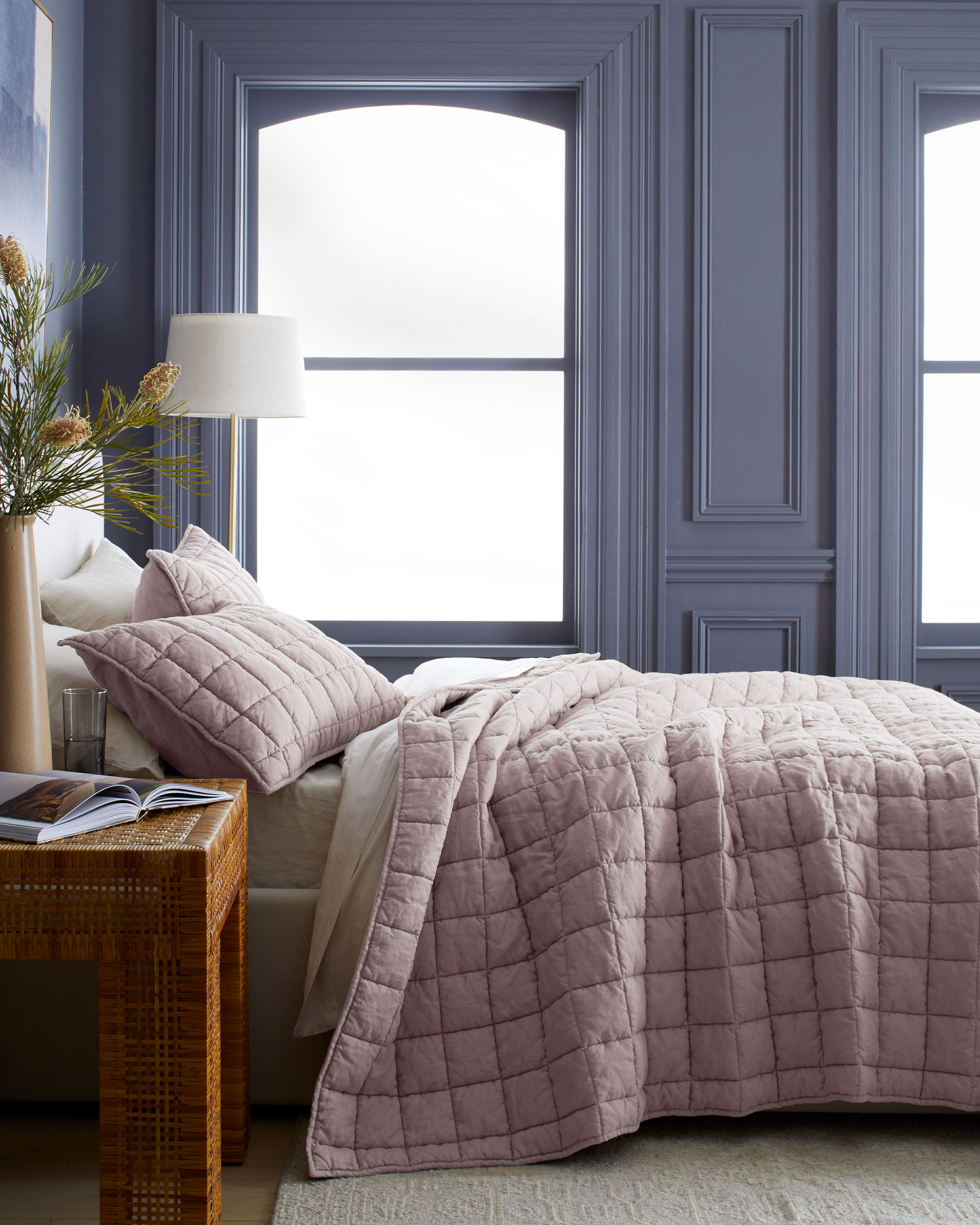 Dusty Mauve European Linen Box Quilt