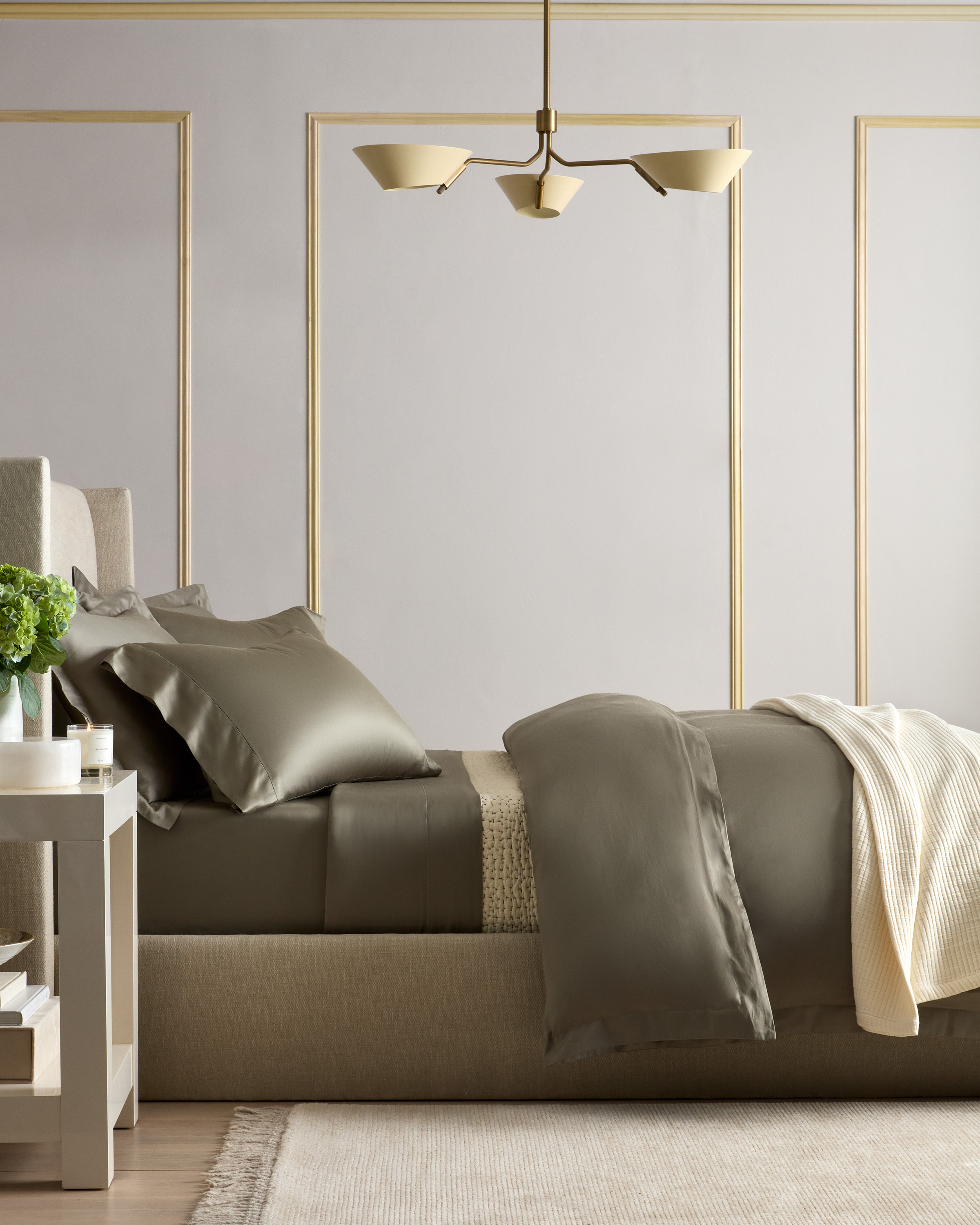 Dried Sage Signature Giza Cotton Sateen Duvet Cover