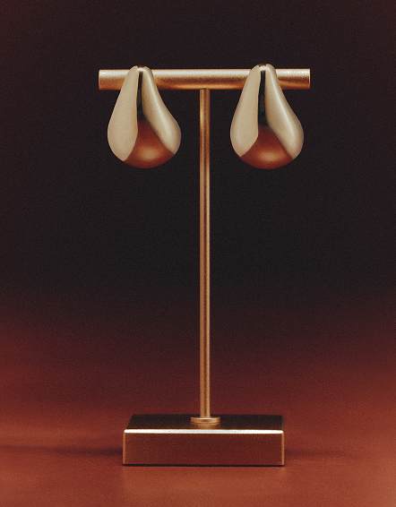 Gold Vermeil Teardrop Earrings