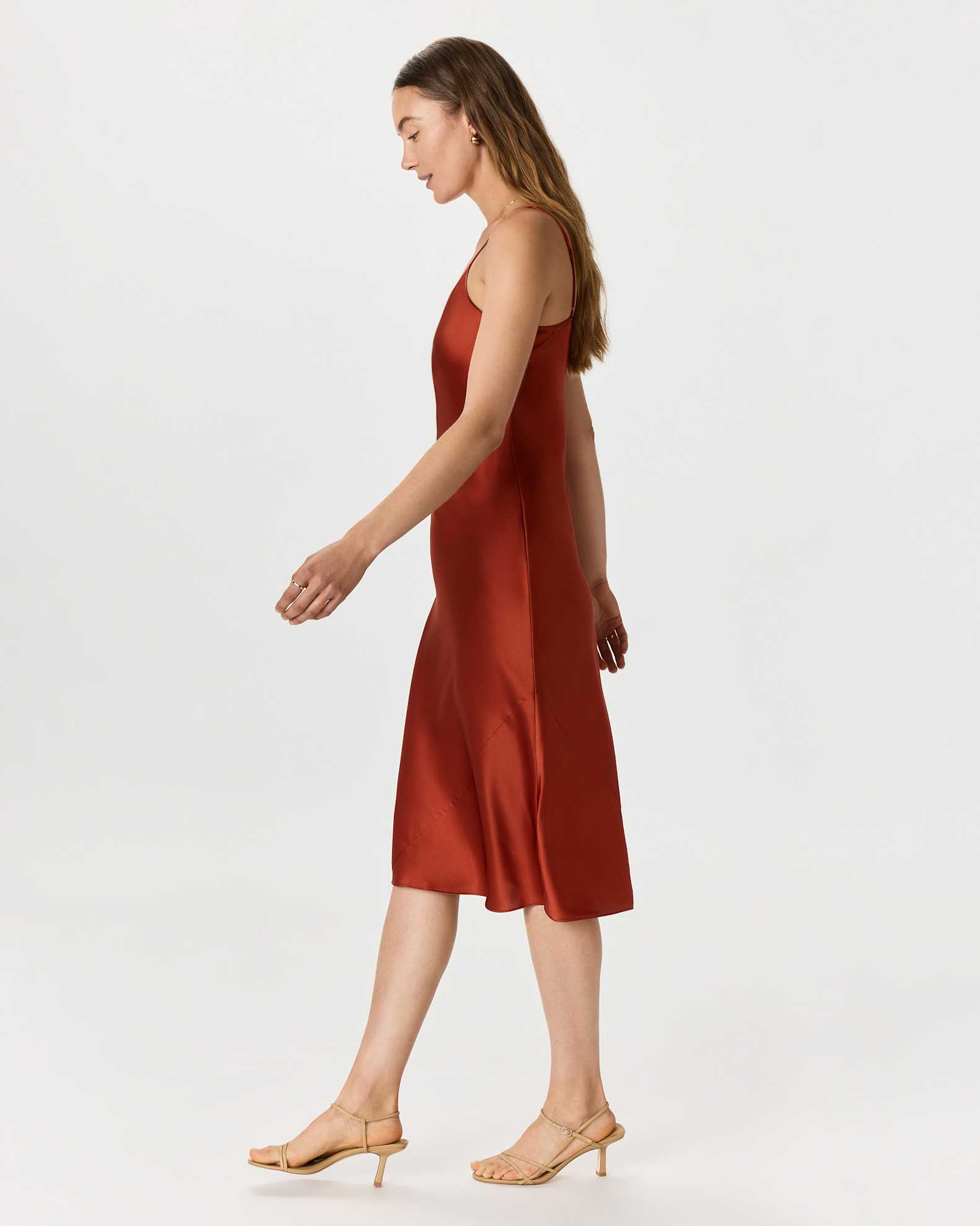 Women's Slip Dress in Paprika Red, Size XL, Silk by Quince Women's Slip Dress in Paprika Red, Size XL, Silk by Quince