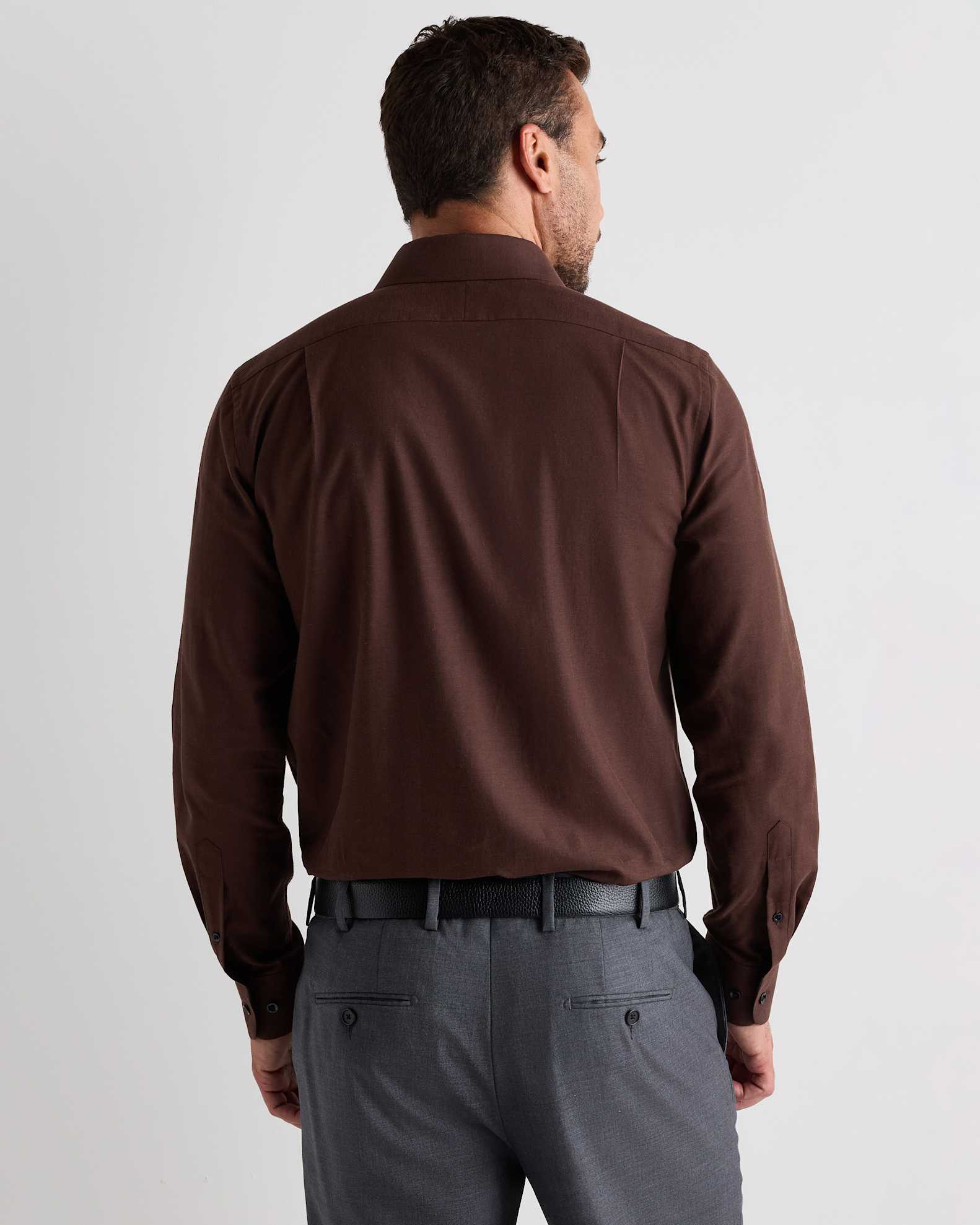 tailored slim cotton-cashmere dress shirt Organic Cotton Cashmere Dress Shirt