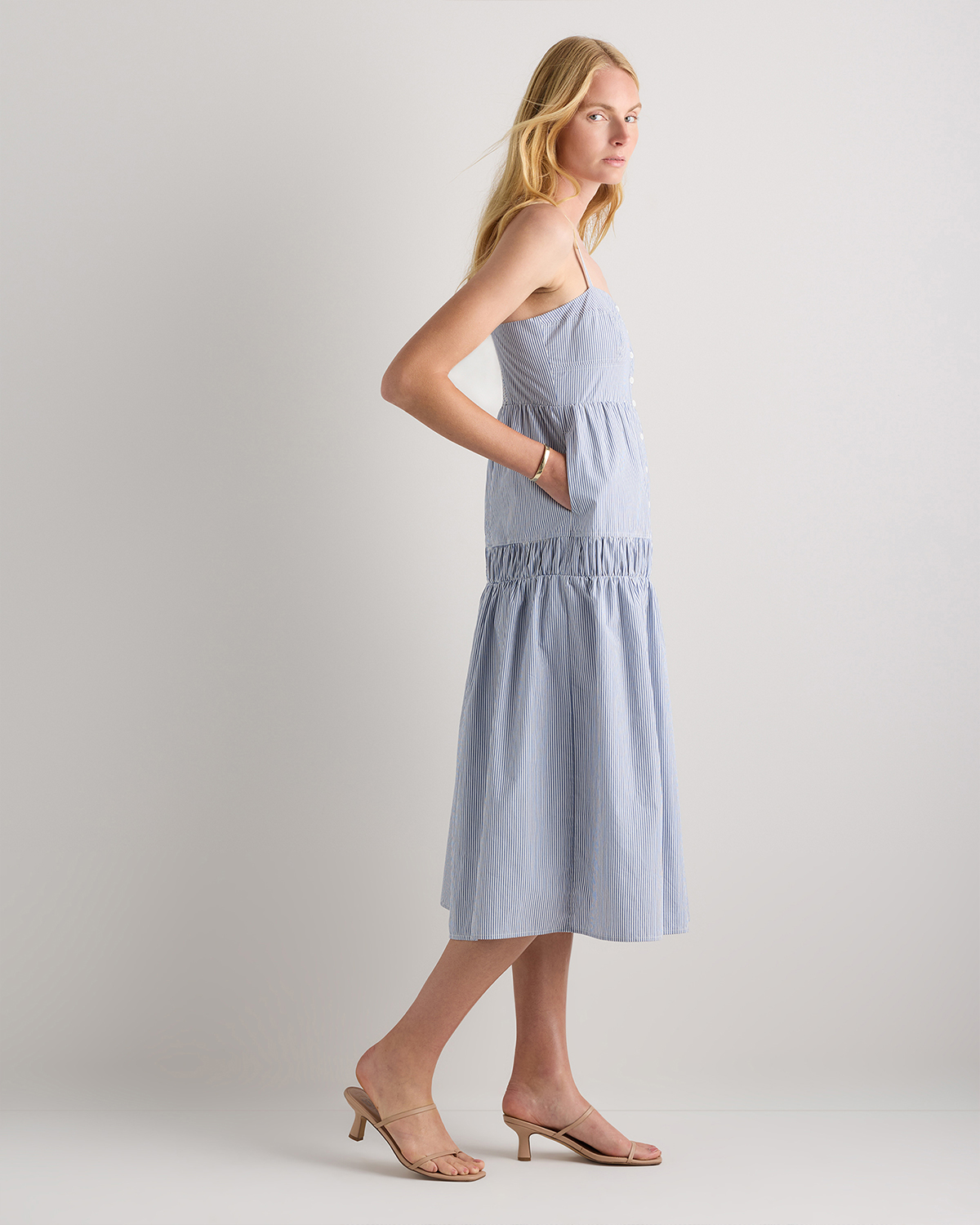 cotton spaghetti strap midi dress SnatchedKnit Spaghetti Strap Midi Dress Brown / XS/S