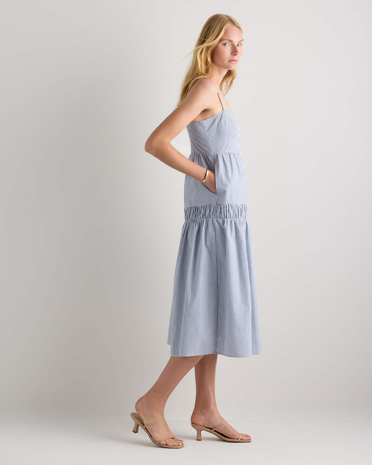 cotton spaghetti strap midi dress SnatchedKnit Spaghetti Strap Midi Dress Brown / XS/S
