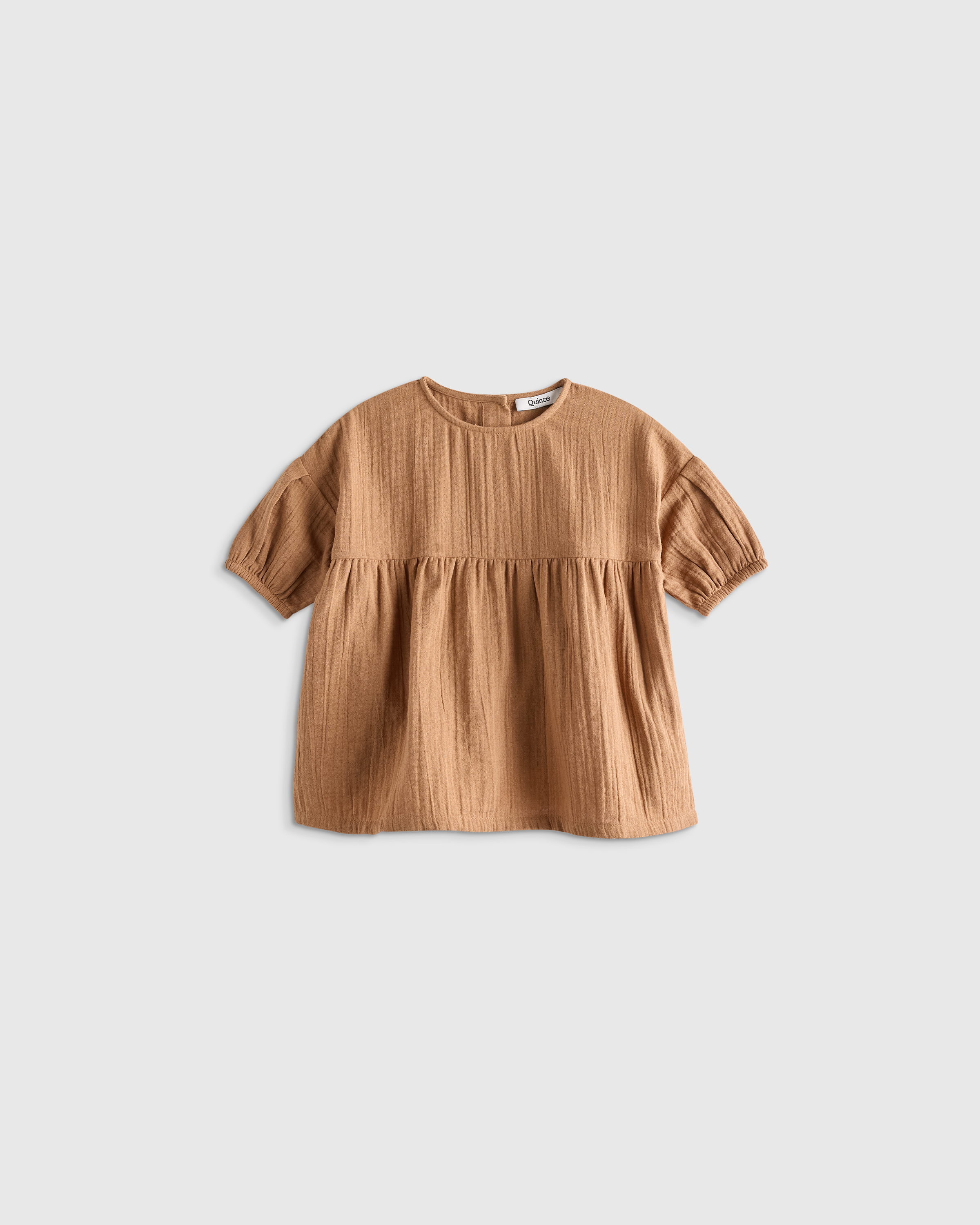 Toasted Coconut 100% Organic Cotton Gauze Dress