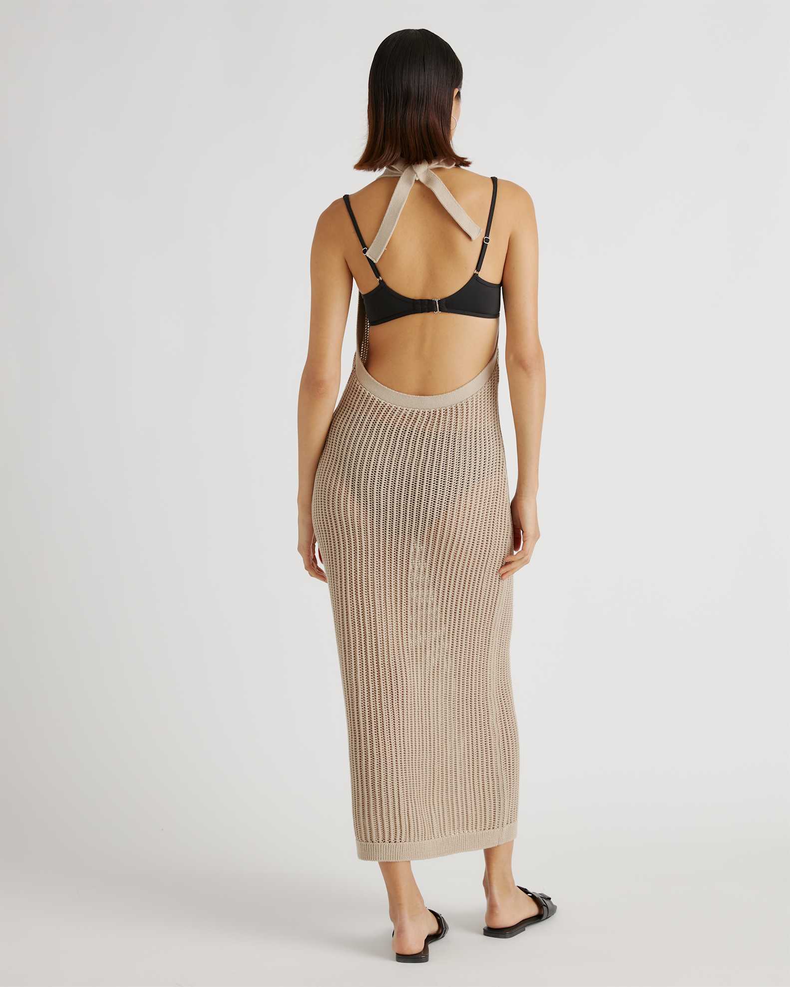 Quince Women's Open-Knit Cover-Up Maxi Dress, Size XL, Beige - 100% Organic Cotton, Perfect for Beach Days & Sightseeing Quince Women's Open-Knit Cover-Up Maxi Dress, Size XL, Beige - 100% Organic Cotton, Perfect for Beach Days & Sightseeing