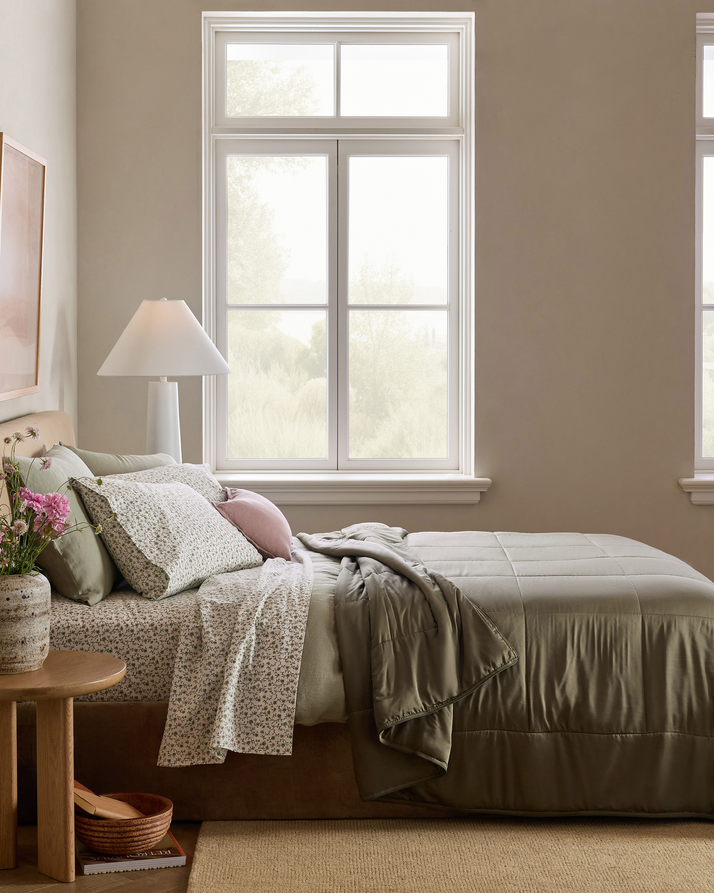 Dusty Olive Bamboo Comforter
