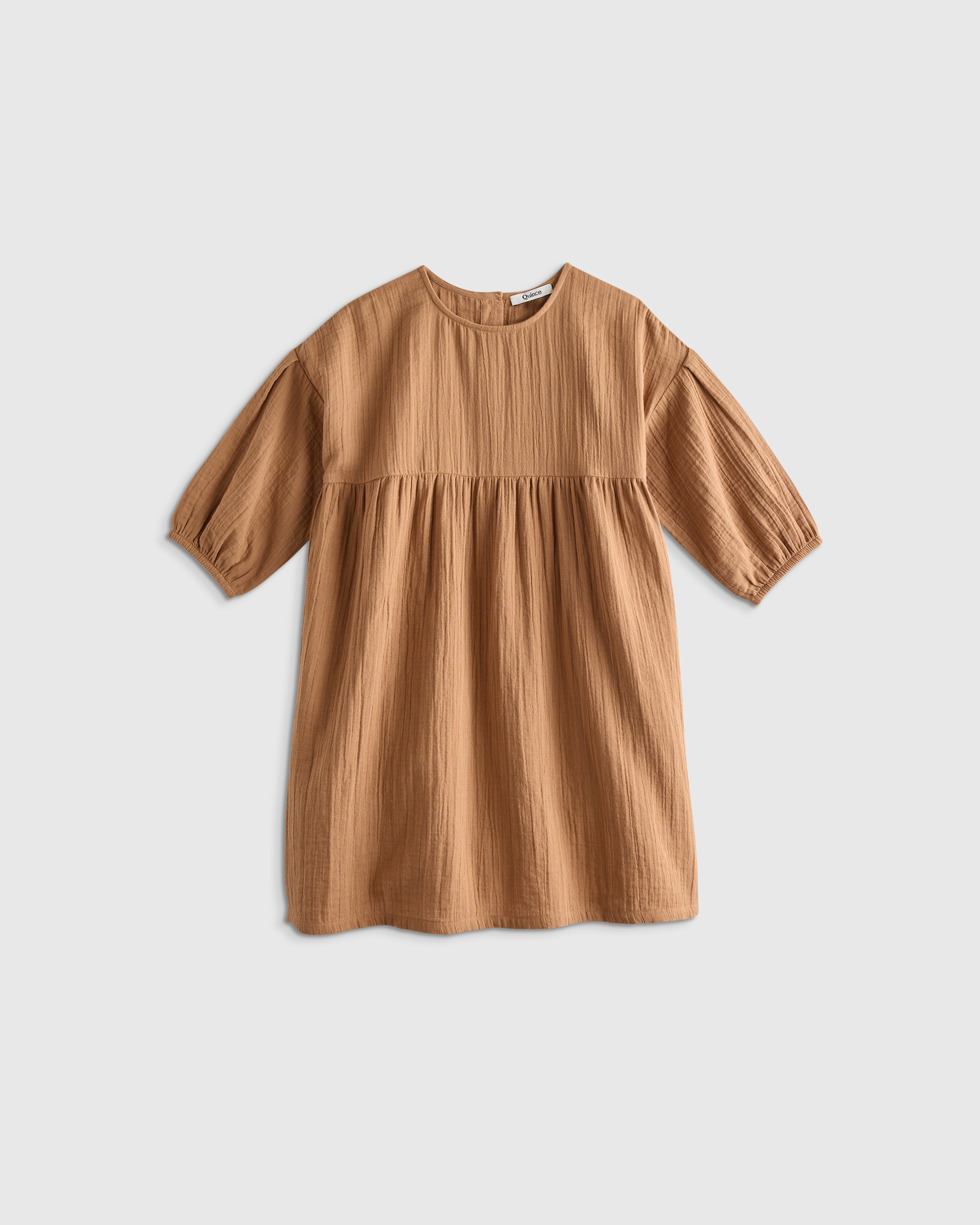 Toasted Coconut 100% Organic Cotton Gauze Dress