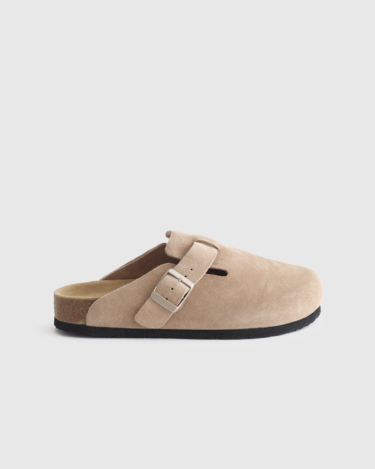 Quince Water Repellent Suede Clog Mule in Dune