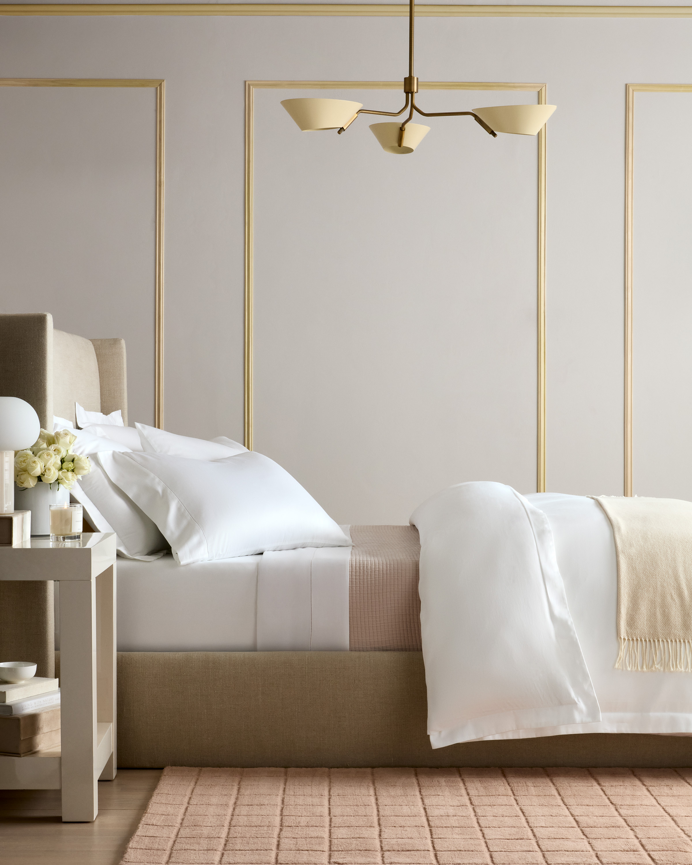 White Signature Giza Cotton Sateen Duvet Cover