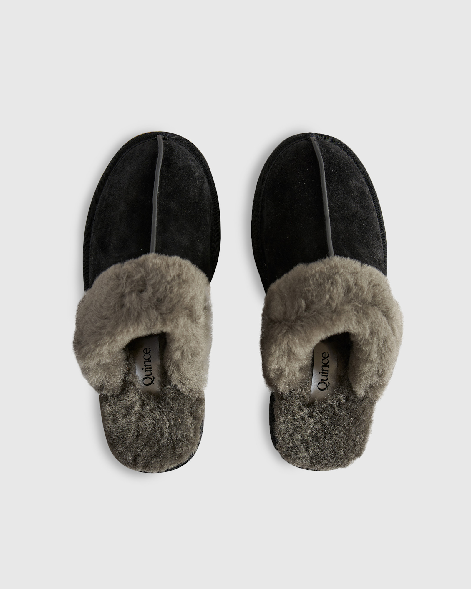 Australian Shearling Scuff Slippers black