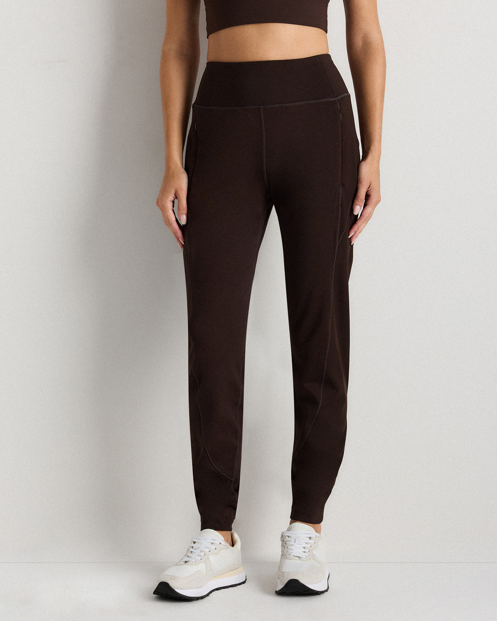 Espresso Whistler Mid-Rise Thermal Joggers