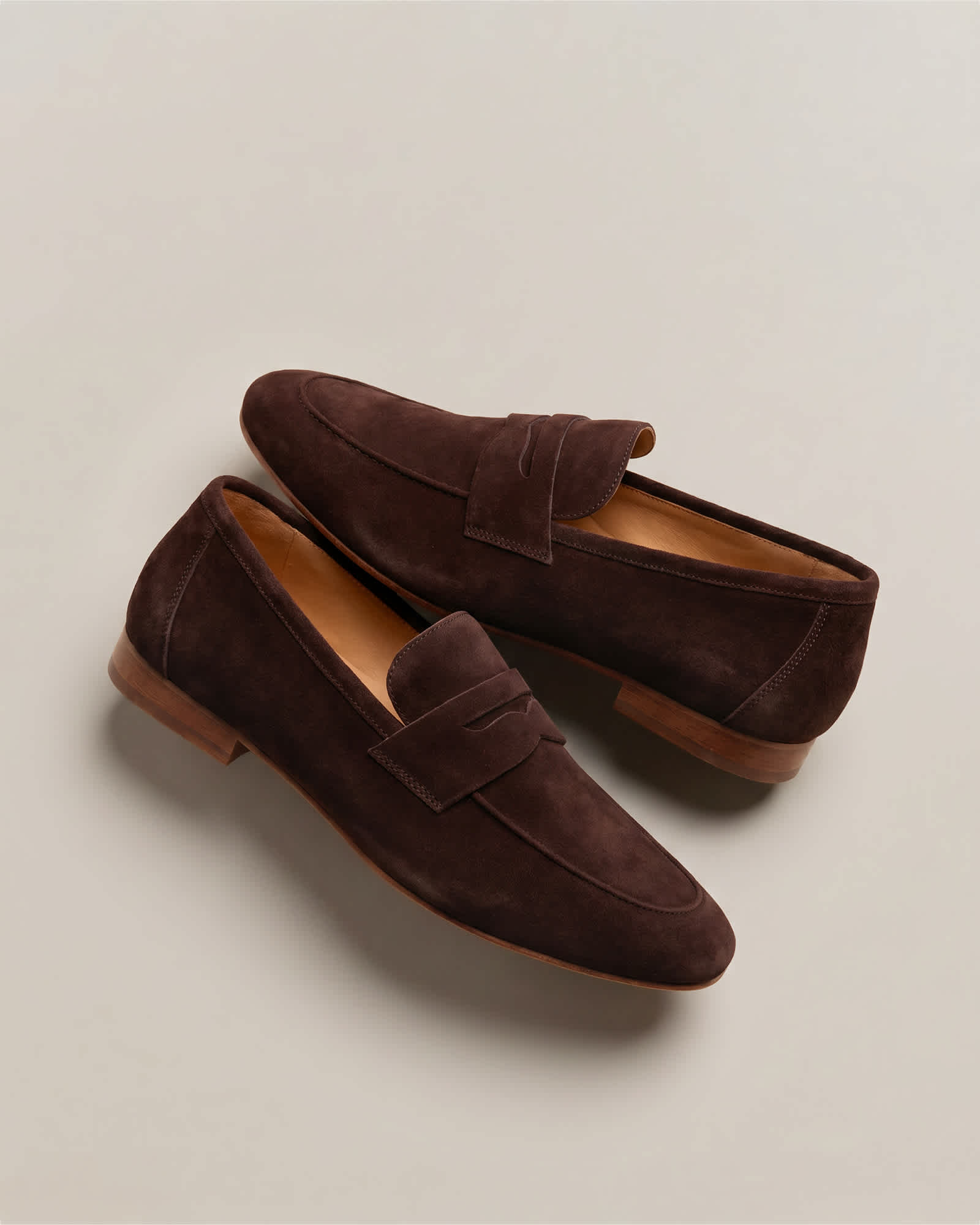 Italian Suede Penny Loafer