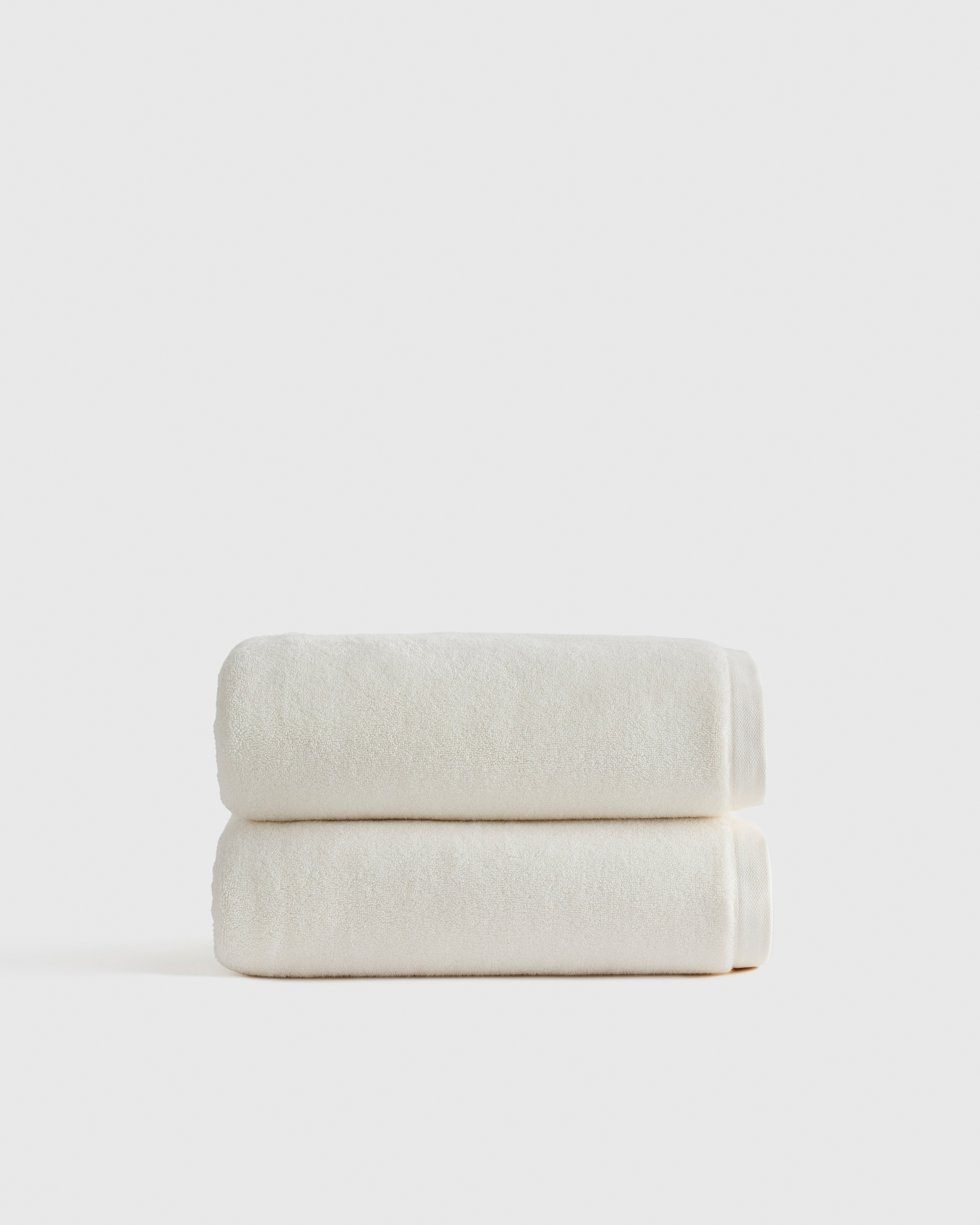 Ivory Plush Organic Turkish Cotton Bath Towel (Set of 2)
