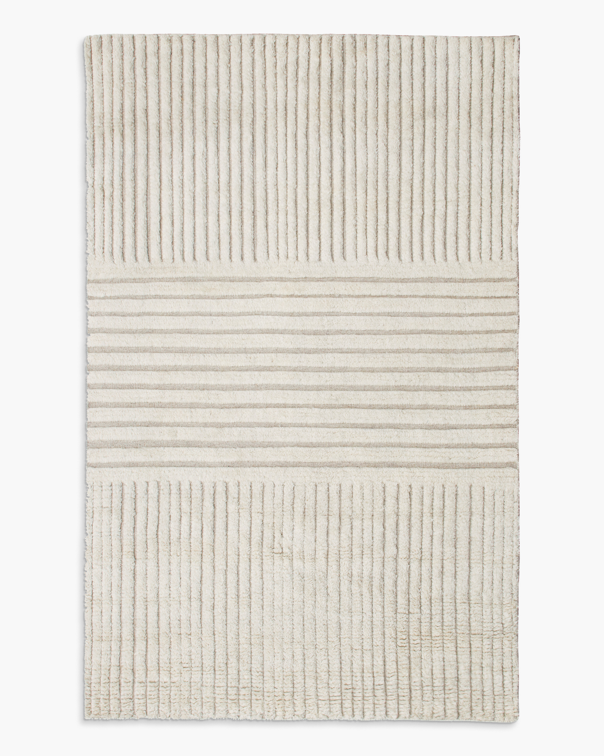 Ivory Troy Hand-Knotted Wool Rug
