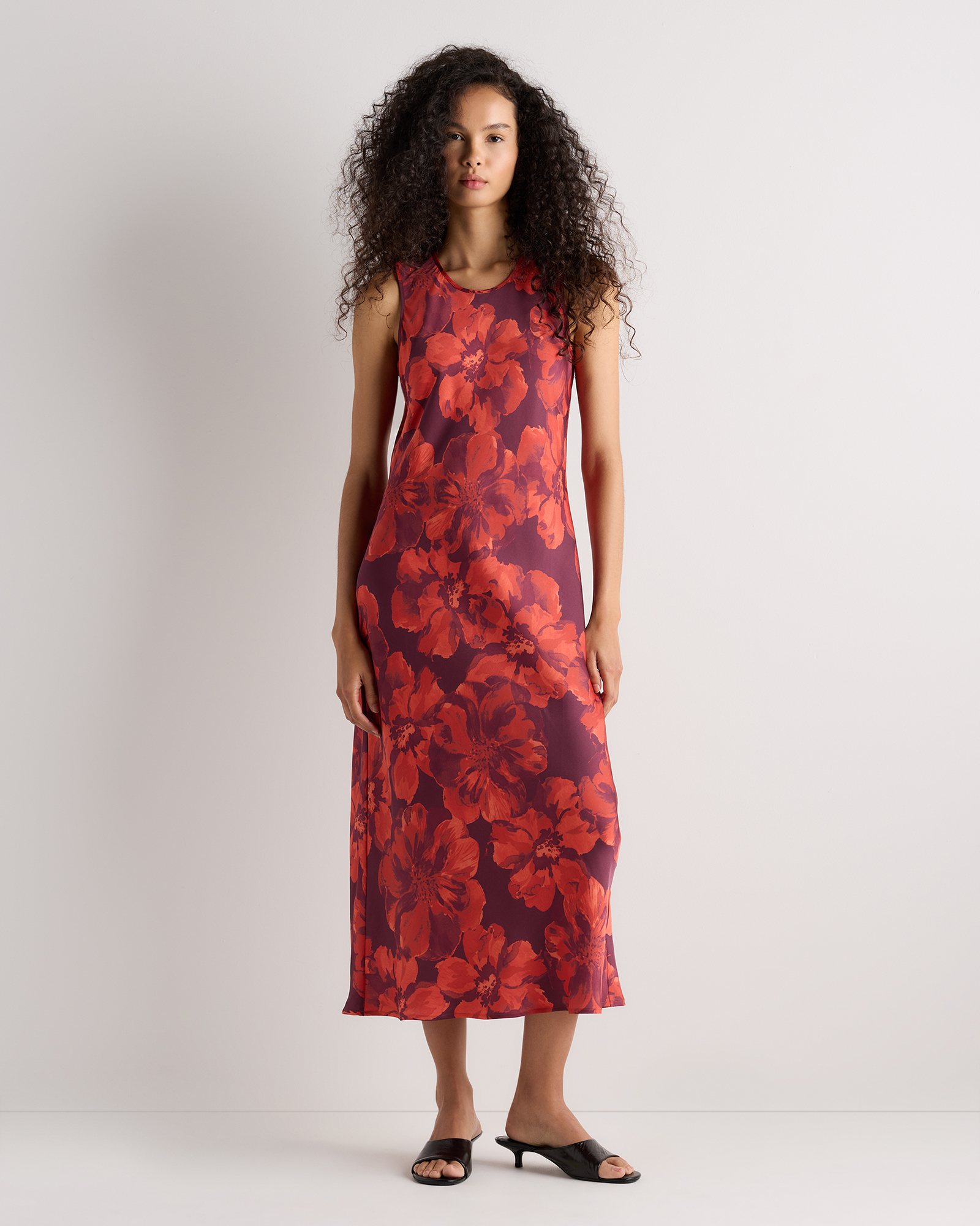 red midi tank dress Apron Midi Dress | Scarlet SAND | M