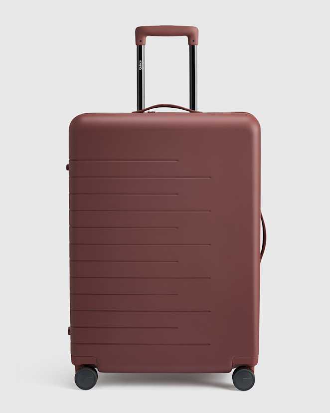 Cocoa Brown Expandable Large Check-In Suitcase