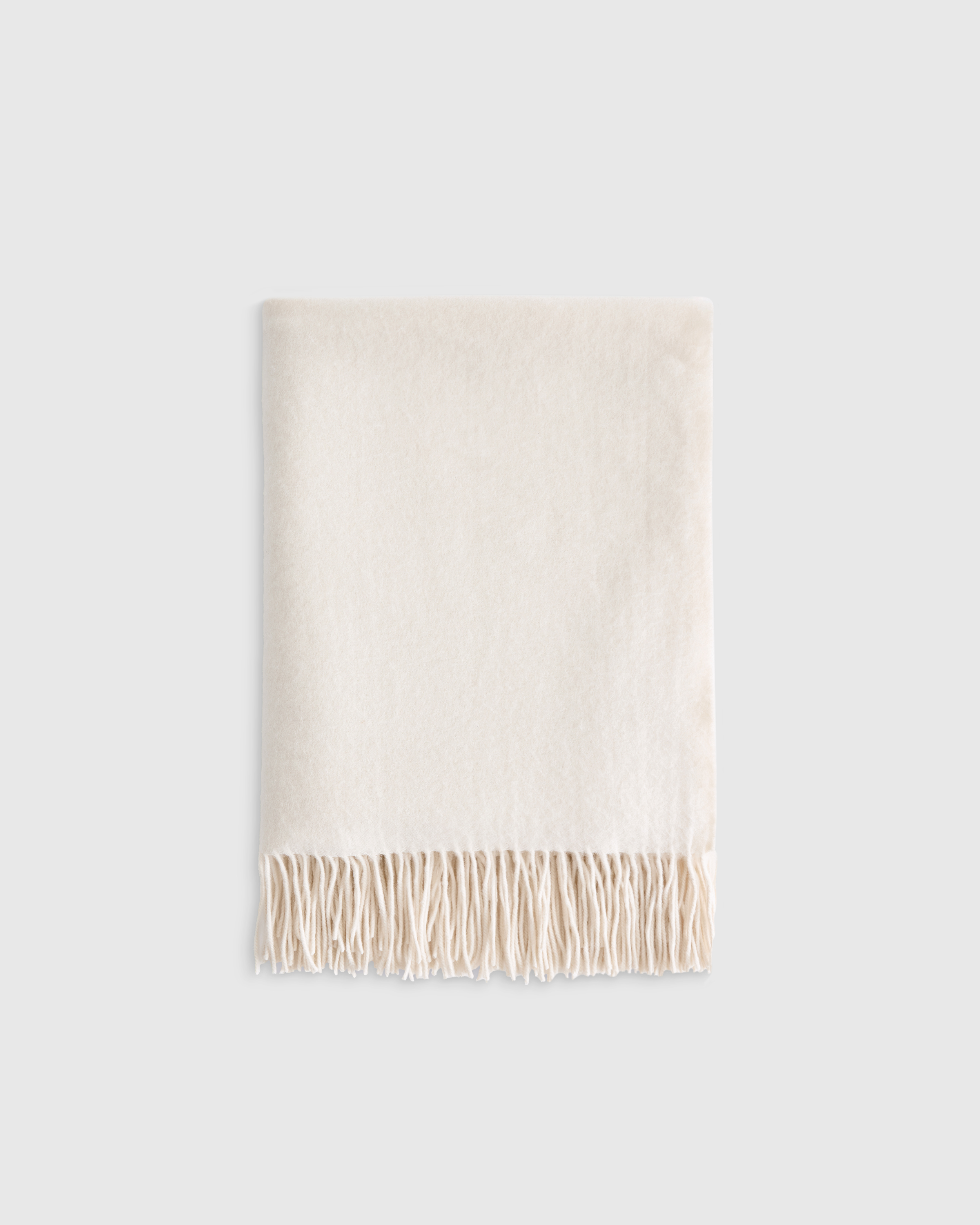 Ivory Mongolian Cashmere Throw
