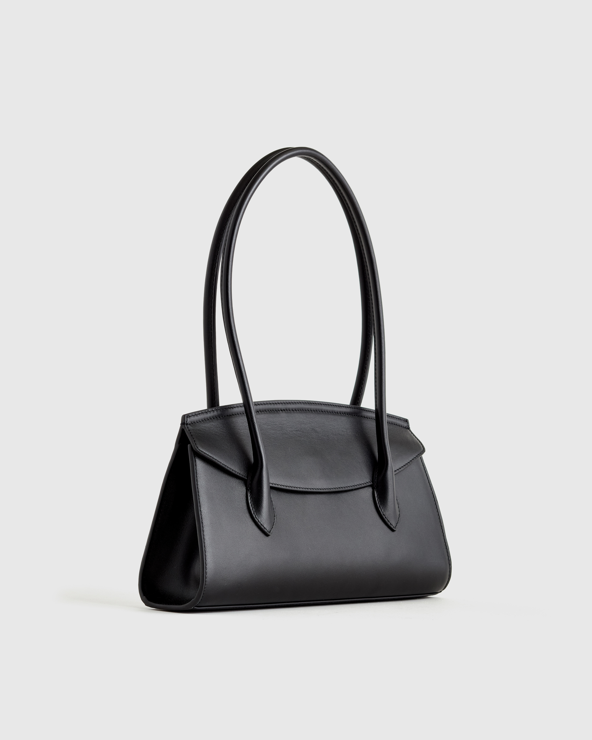 Italian Leather Double Strap Shoulder Bag
