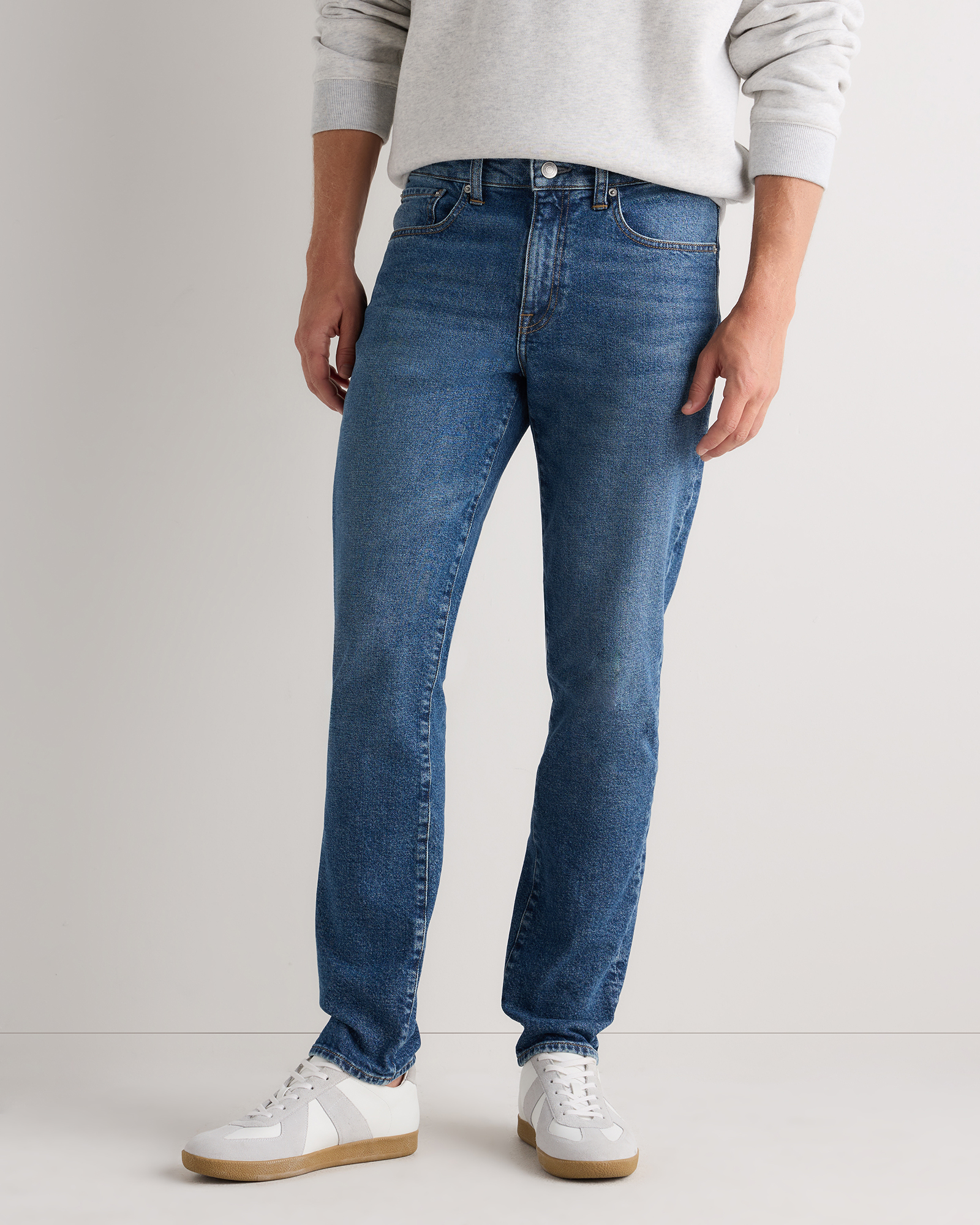 Stone Blue Warren Stretch Slim Jeans