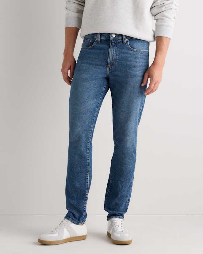 Stone Blue Warren Stretch Slim Jeans