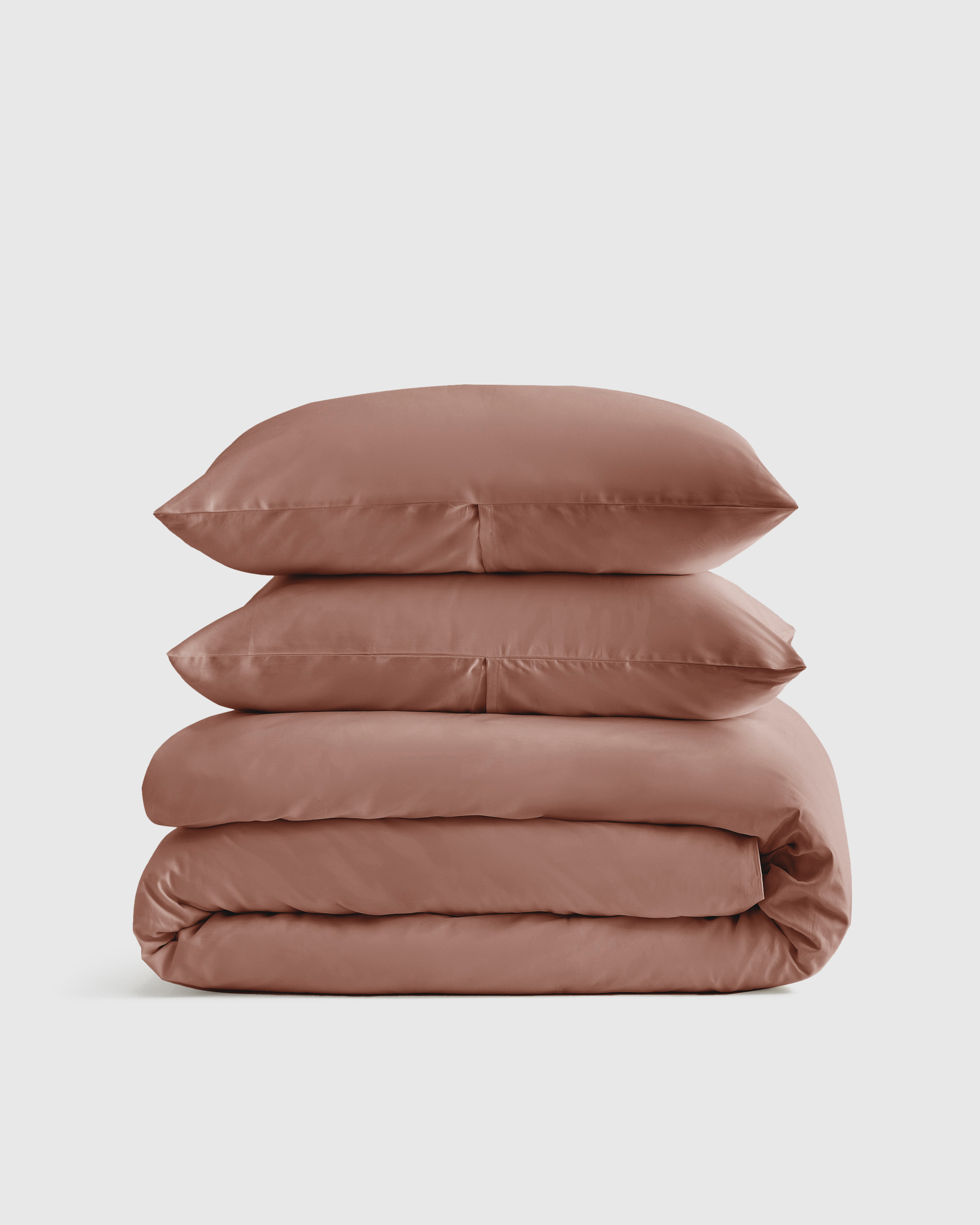 Clay Luxury Organic Sateen Duvet Cover Set