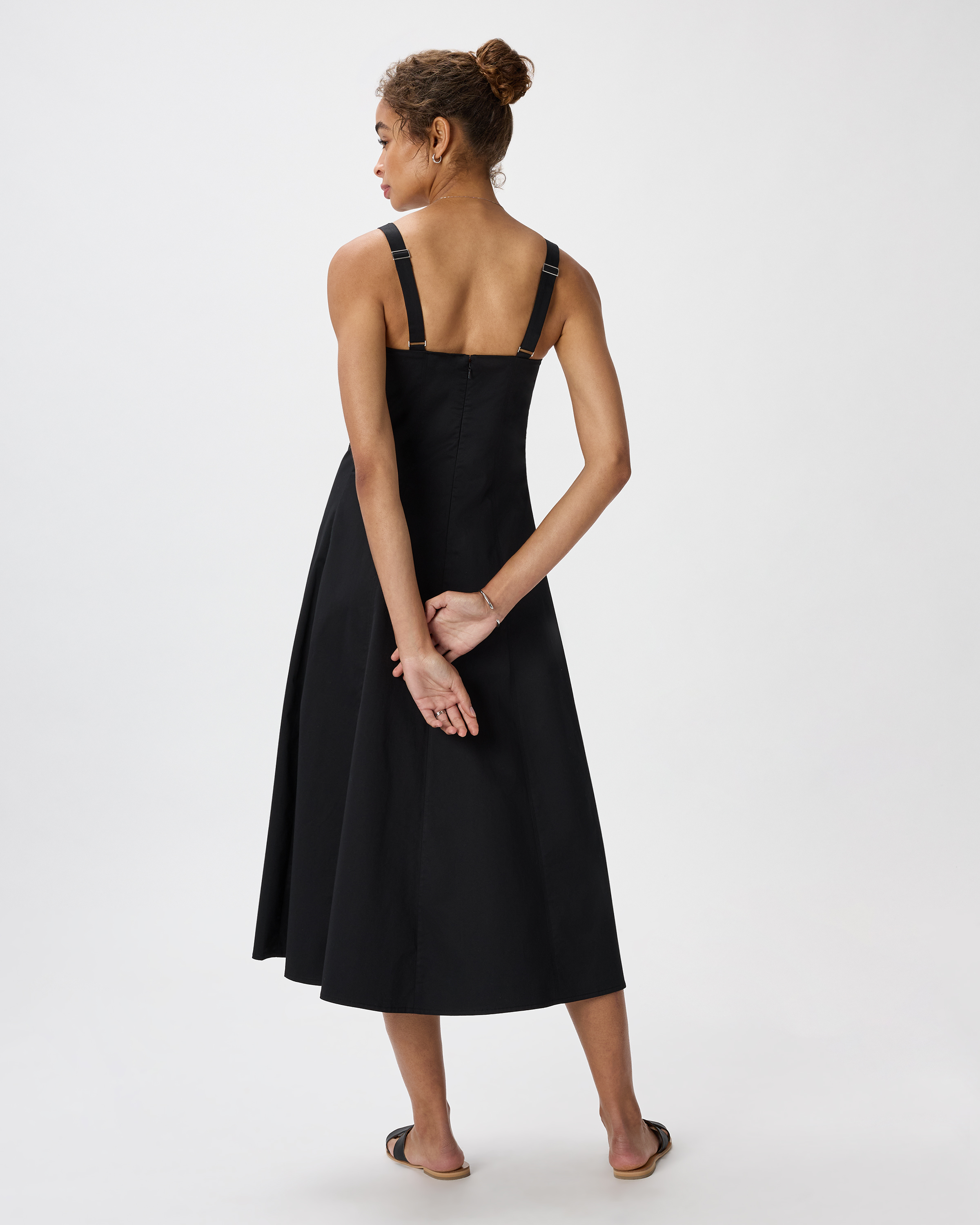 green emerald velvet dress Sylvie Merino Wool Fit & Flare Dress - Black – Sylvie Fit & Flare Dress