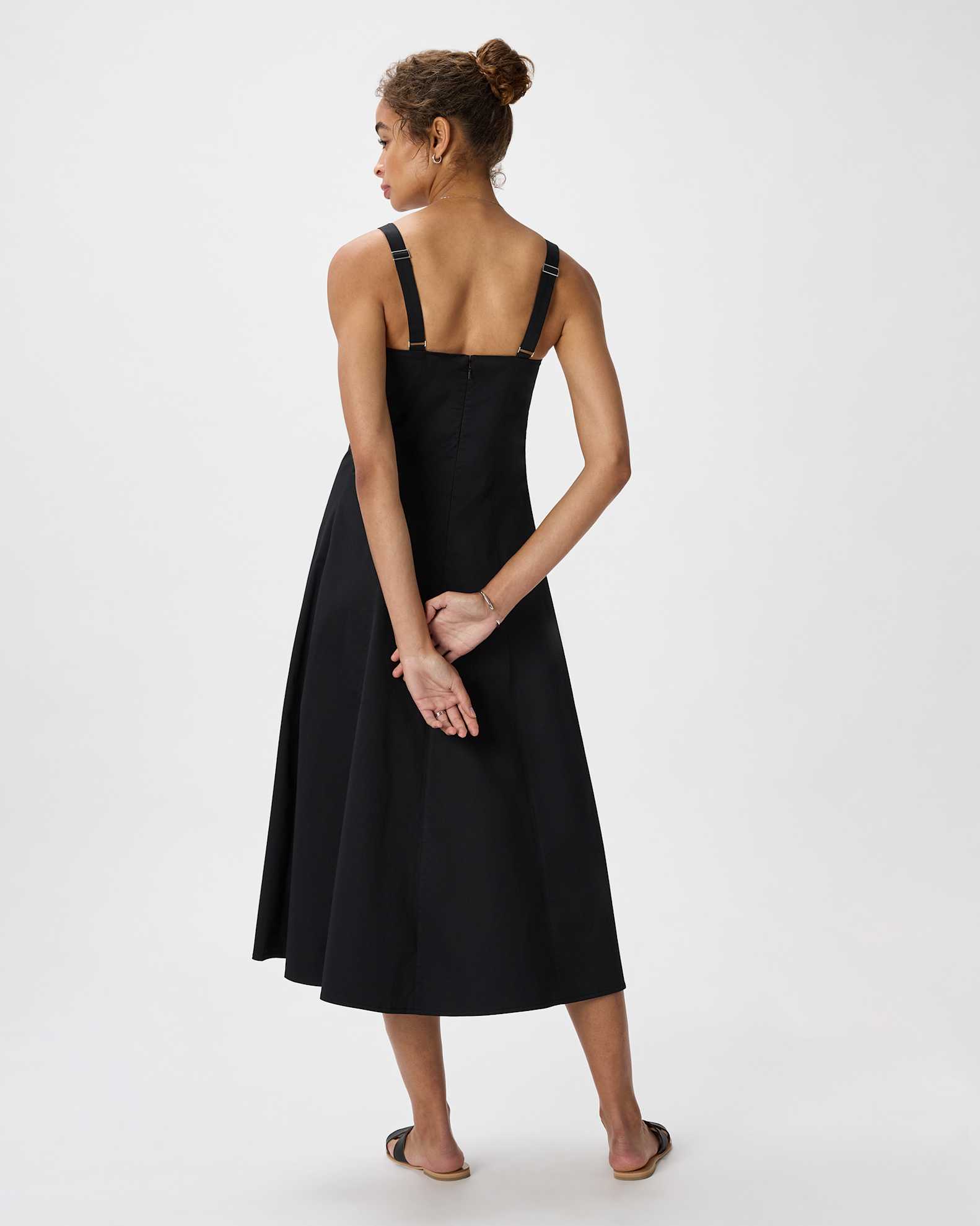 Women's Stretch Twill Fit & Flare Midi Women's Stretch Twill Fit & Flare Midi