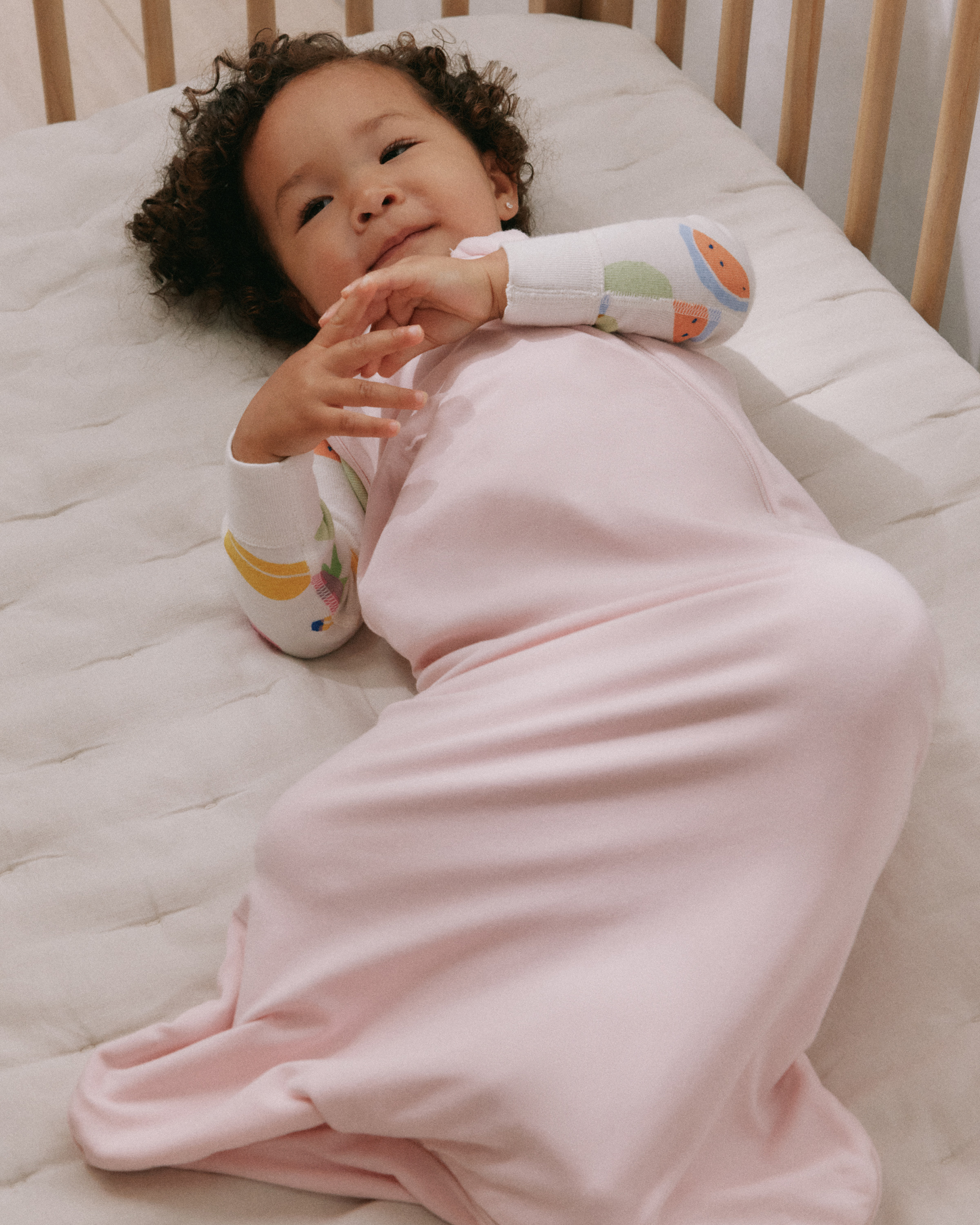 Pale Pink Bamboo Sleep Bag 1.0 TOG