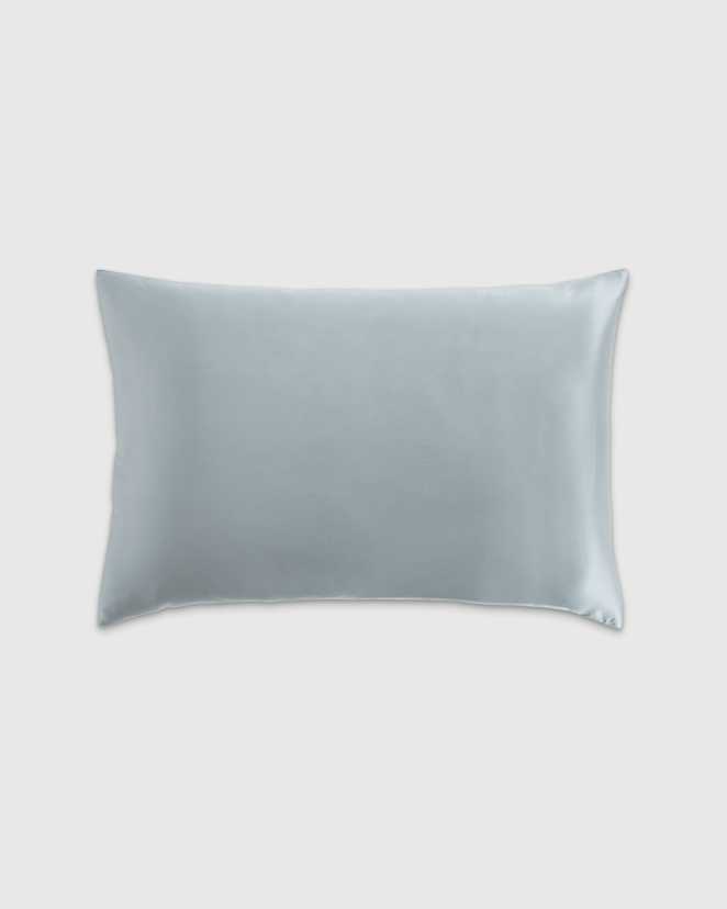 Light Blue 100% Mulberry 22-Momme Silk Pillowcase