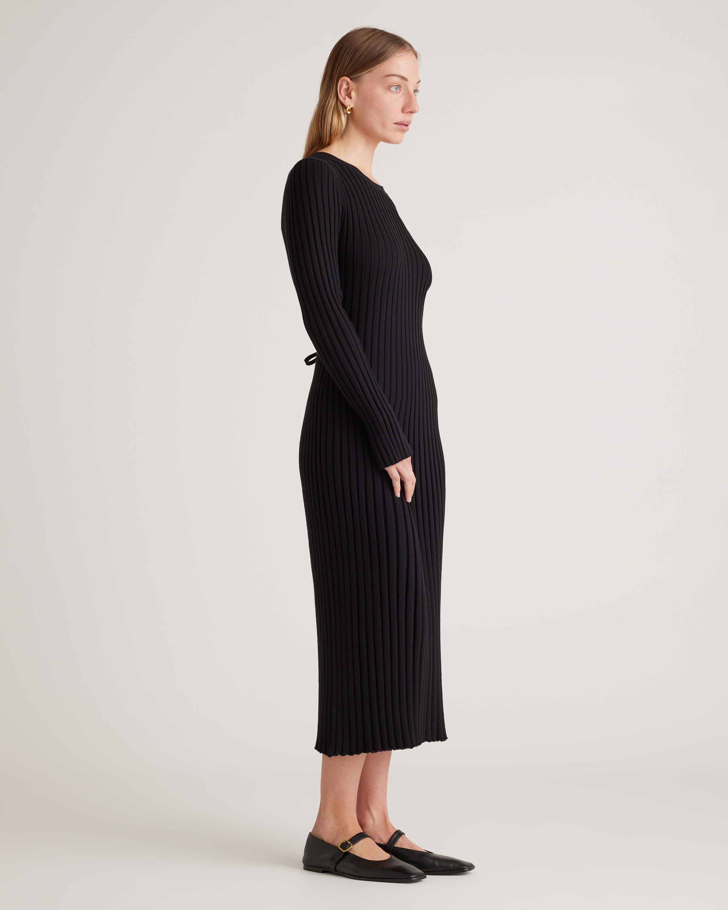 white christmas dresses Cotton Dress Casual Loose Soft Dresses Long sleeves Midi Dress – Ethnic  Fashville main image 1