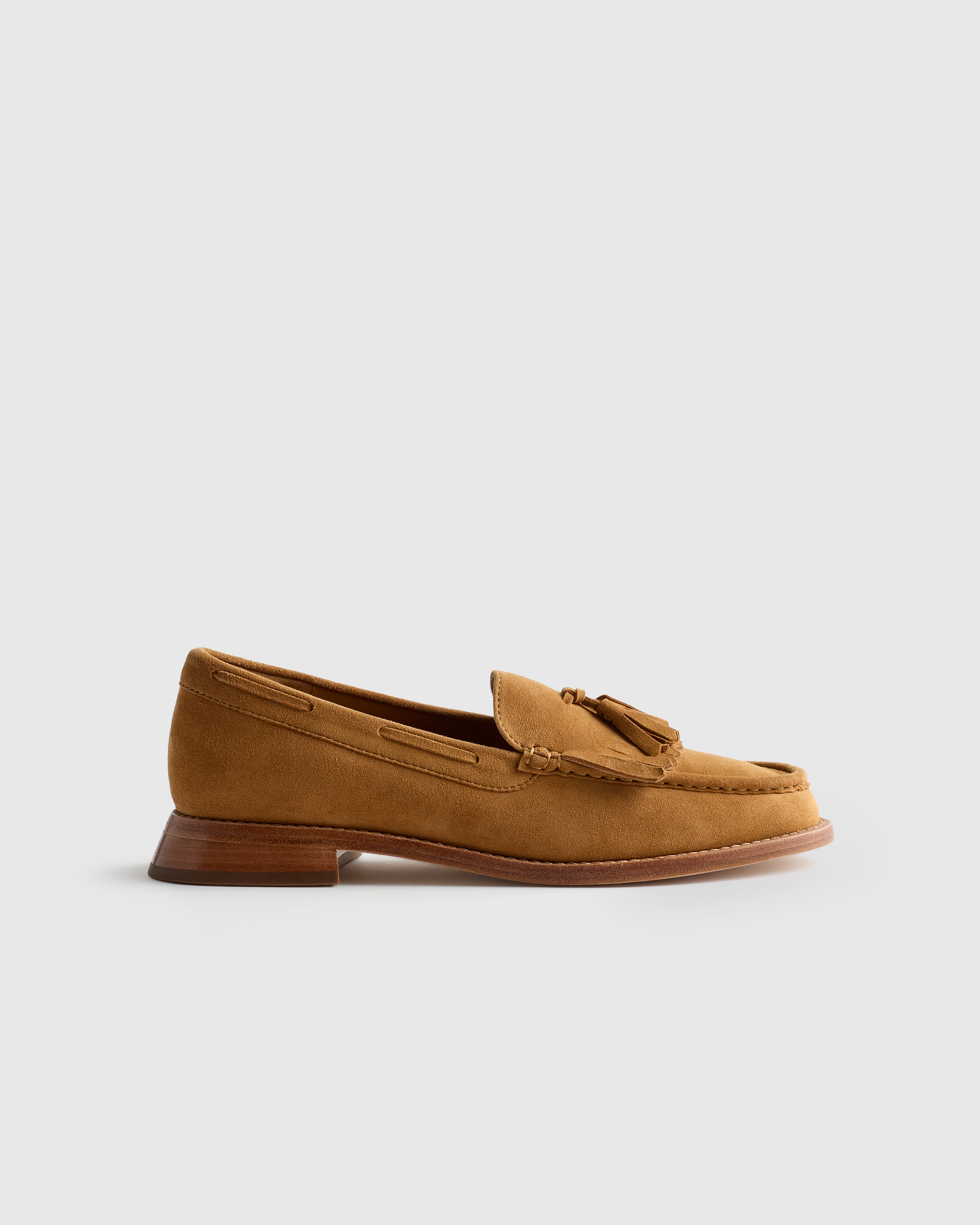 Camel Italian Leather Tassel Loafer