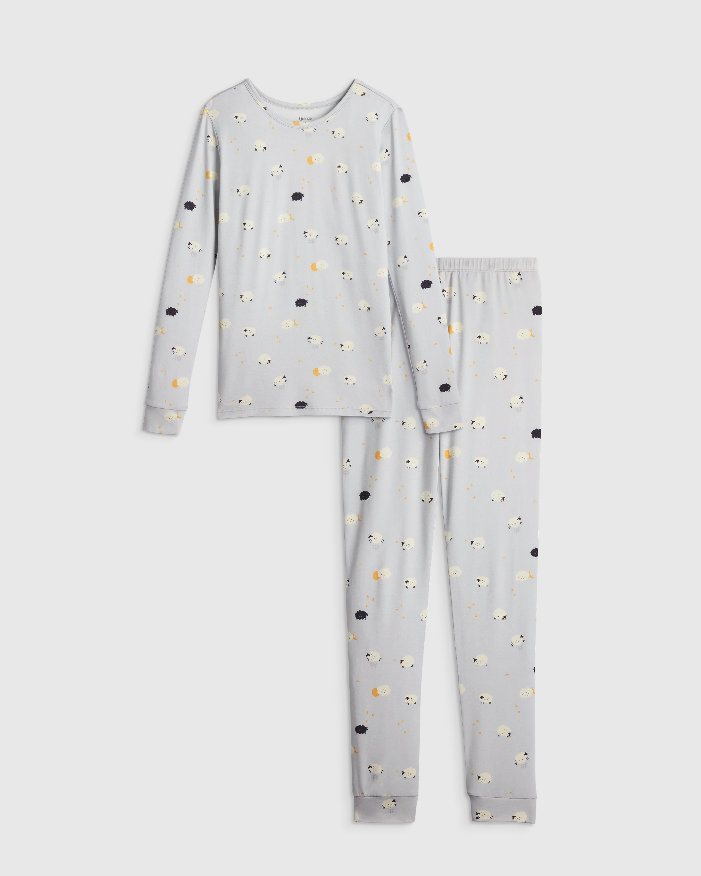 Little Sheep Bamboo Long Sleeve and Pant Pajama Set