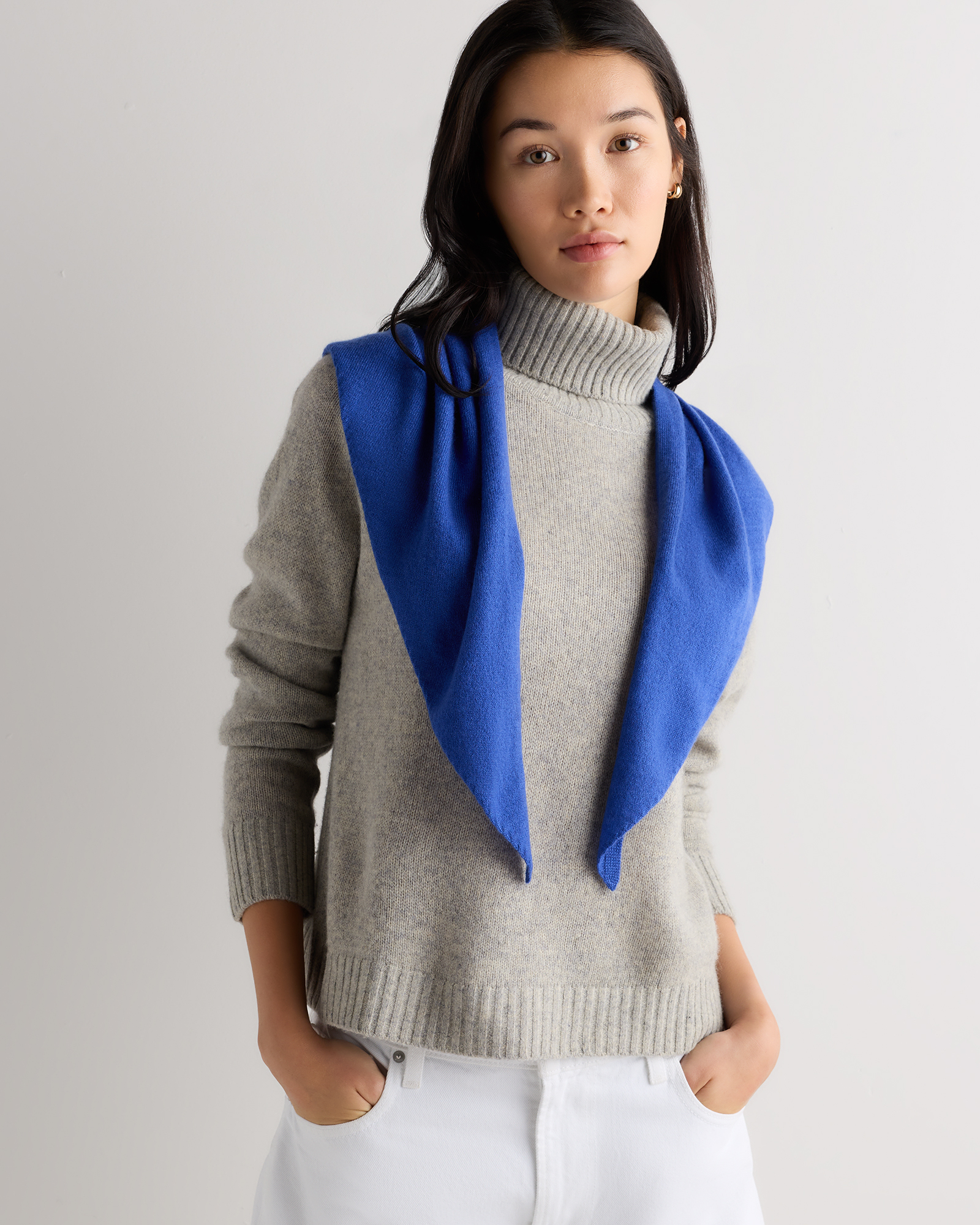 Mongolian Cashmere Triangle Scarf - thumbnail 8