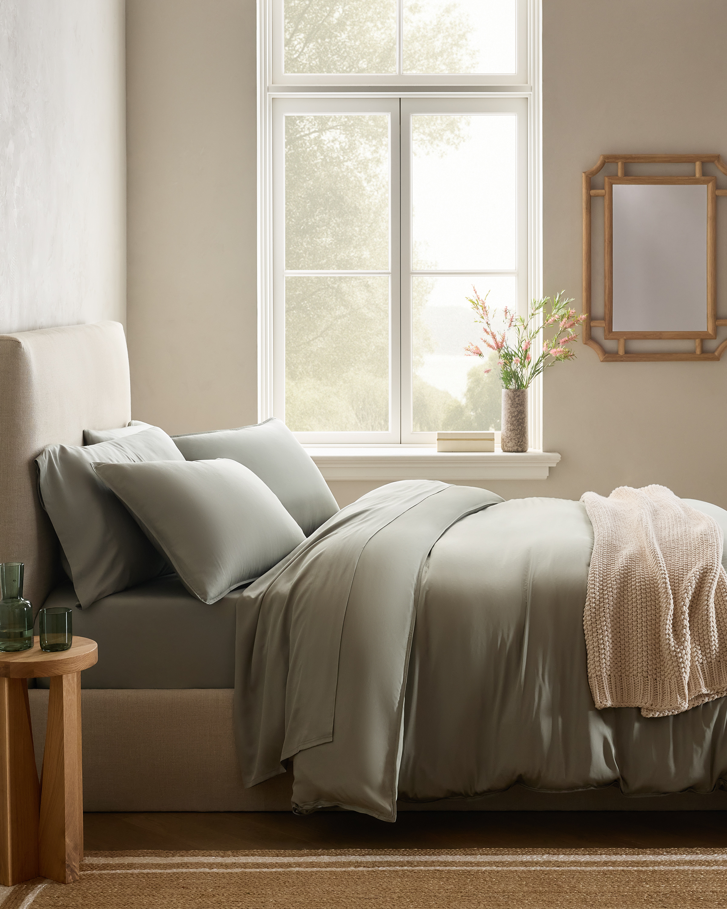 Sage Bamboo Duvet Cover