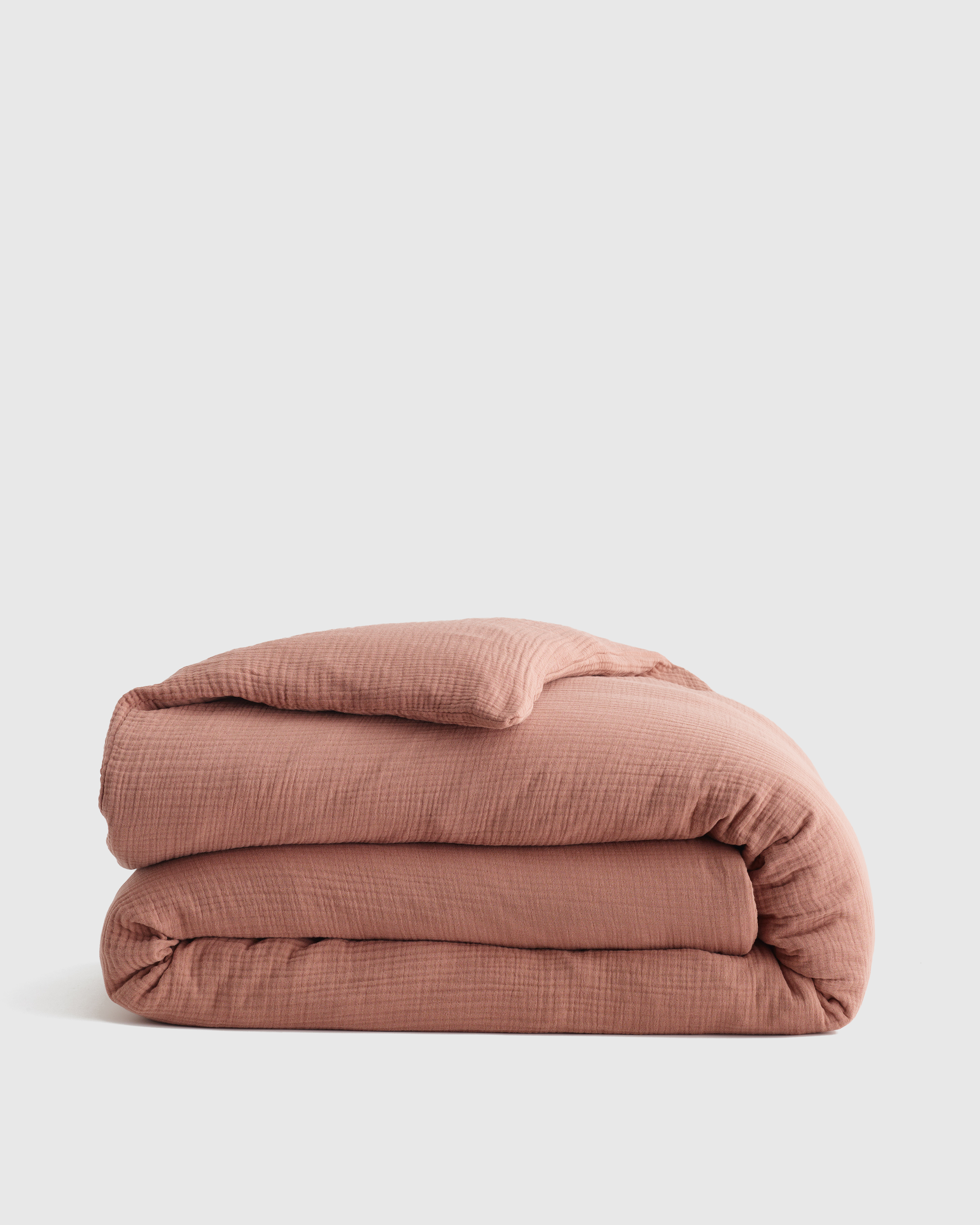 Clay Organic Cotton Gauze Duvet Cover