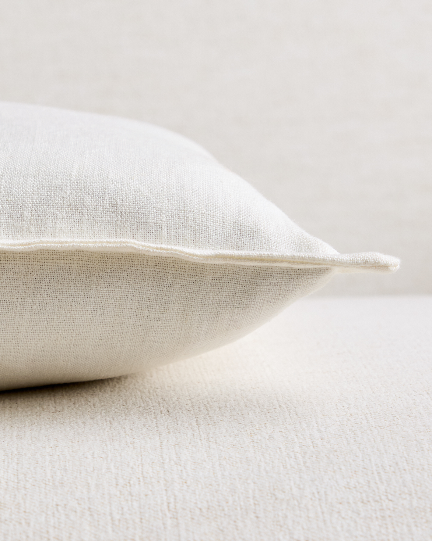 European Linen Flange Edge Pillow Cover - Thumbnail 5