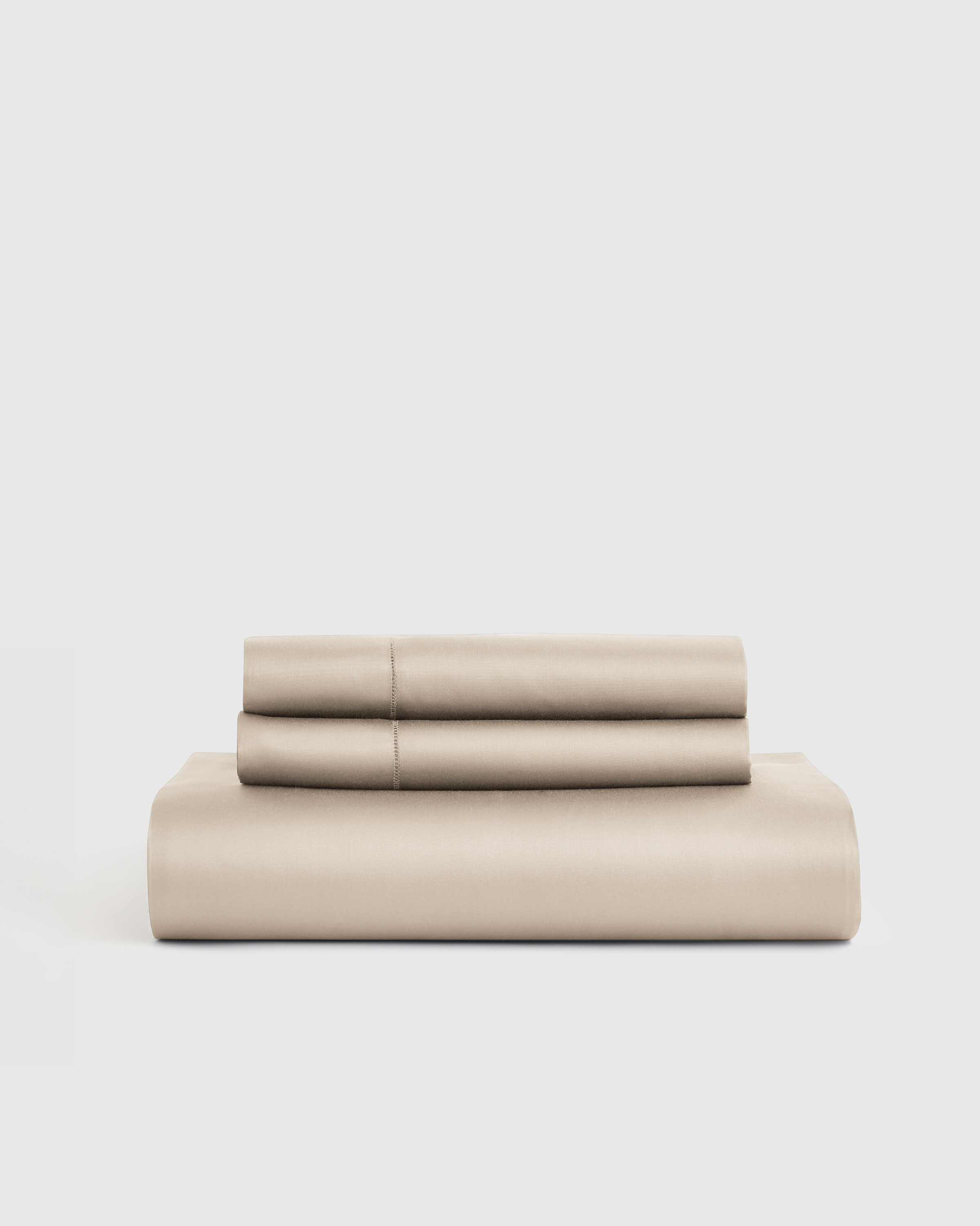Sand Giza Egyptian Cotton Sateen Fitted Sheet Set