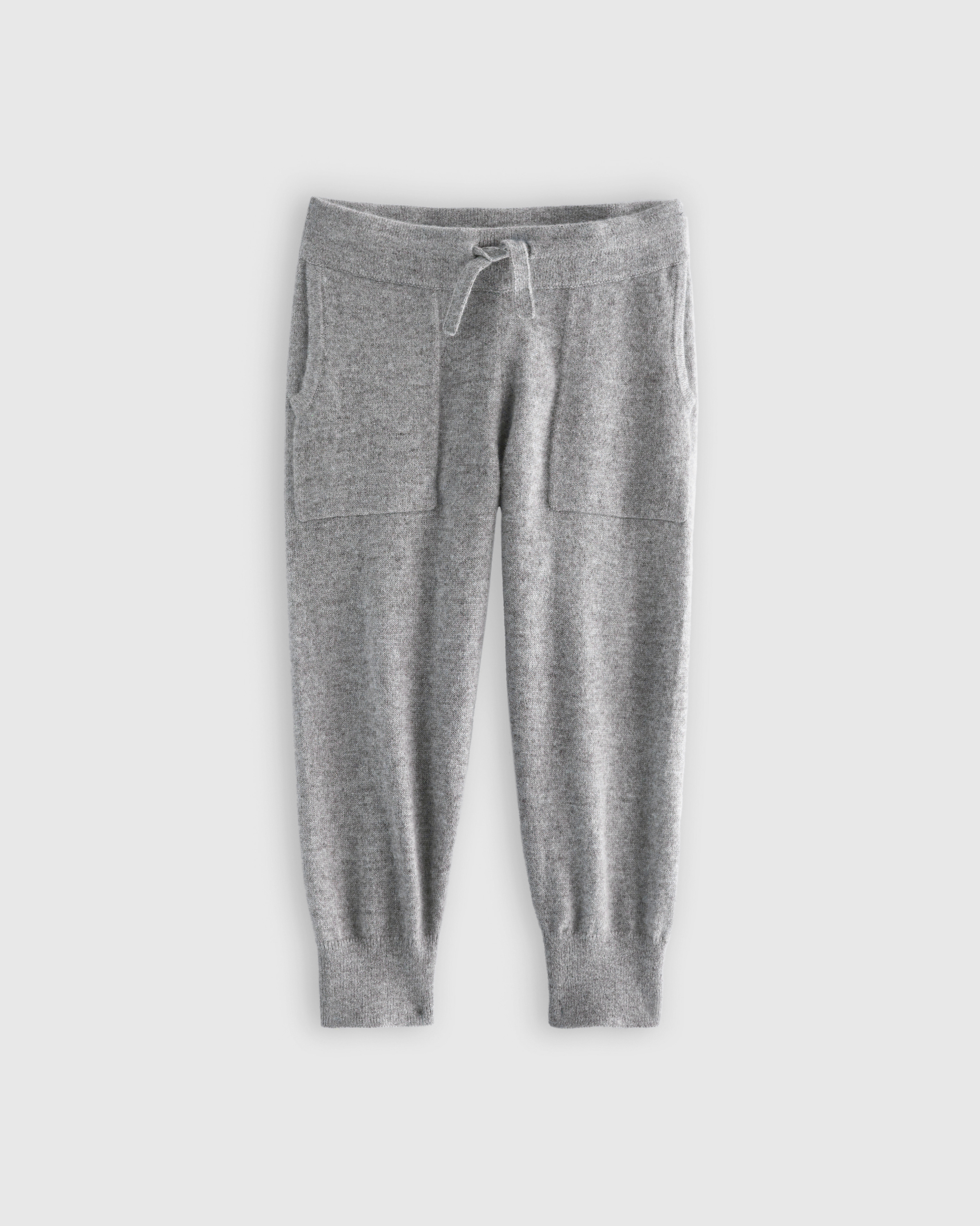 Heather Grey Washable Cashmere Jogger
