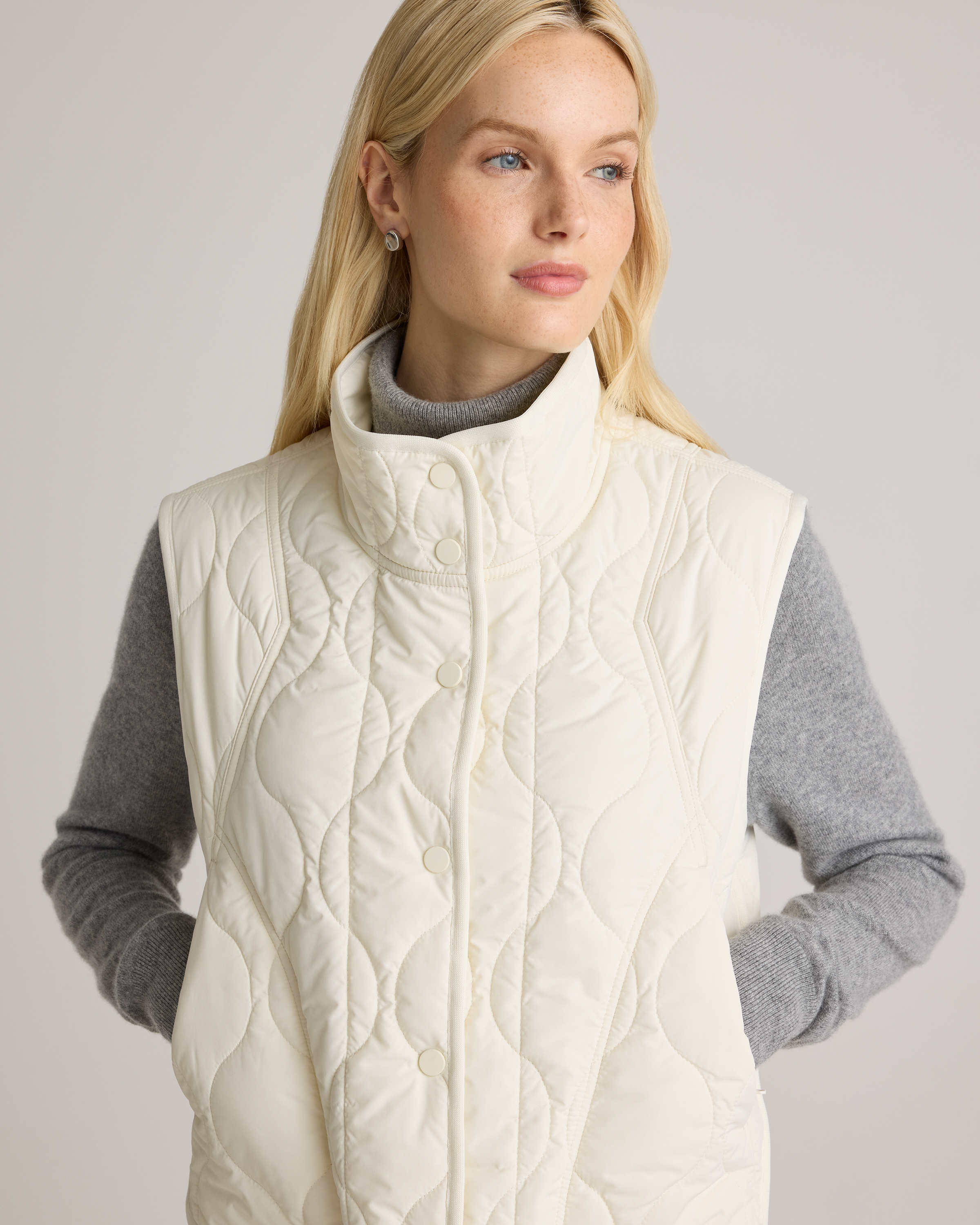 Featherless Quilted Puffer Vest