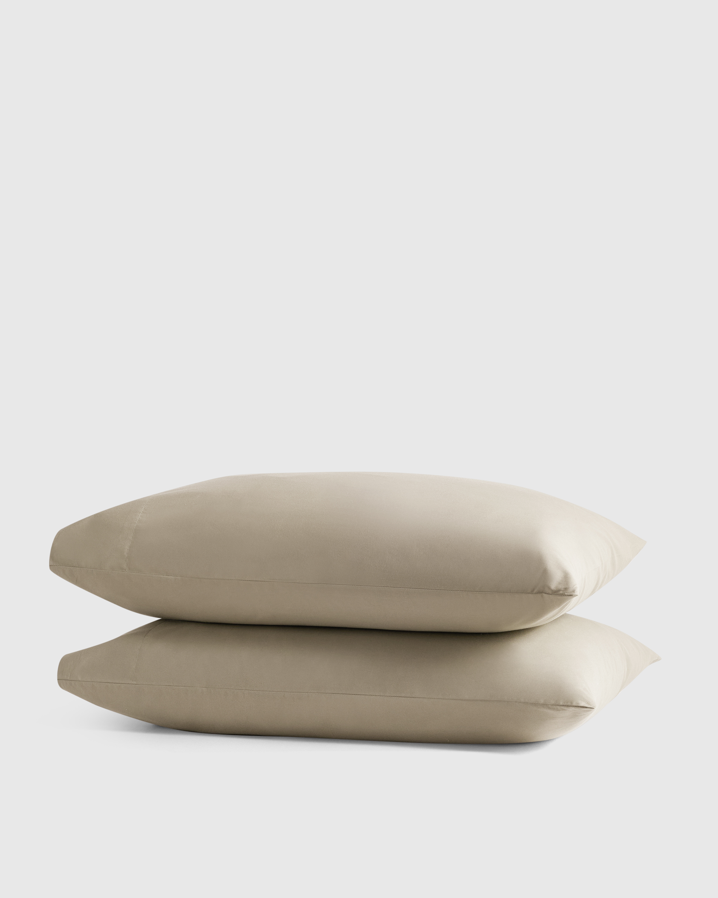 Toffee Classic Organic Percale Pillowcase Set
