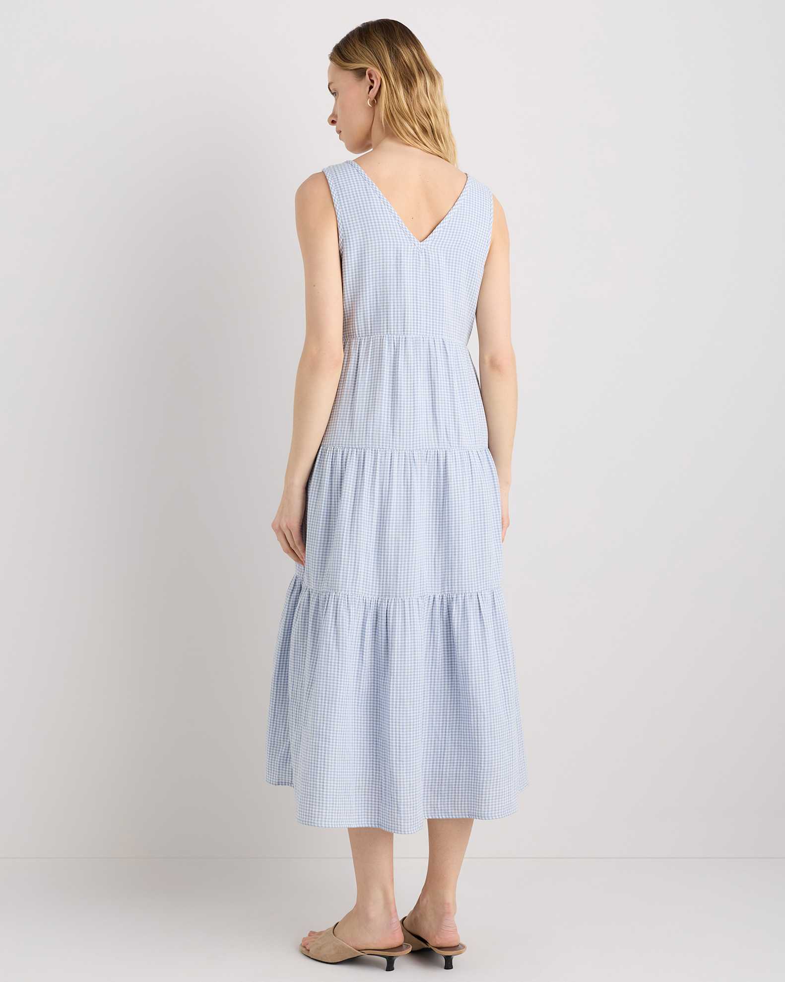 100% Organic Cotton Gauze Tiered Maxi Dress 100% Organic Cotton Gauze Tiered Maxi Dress