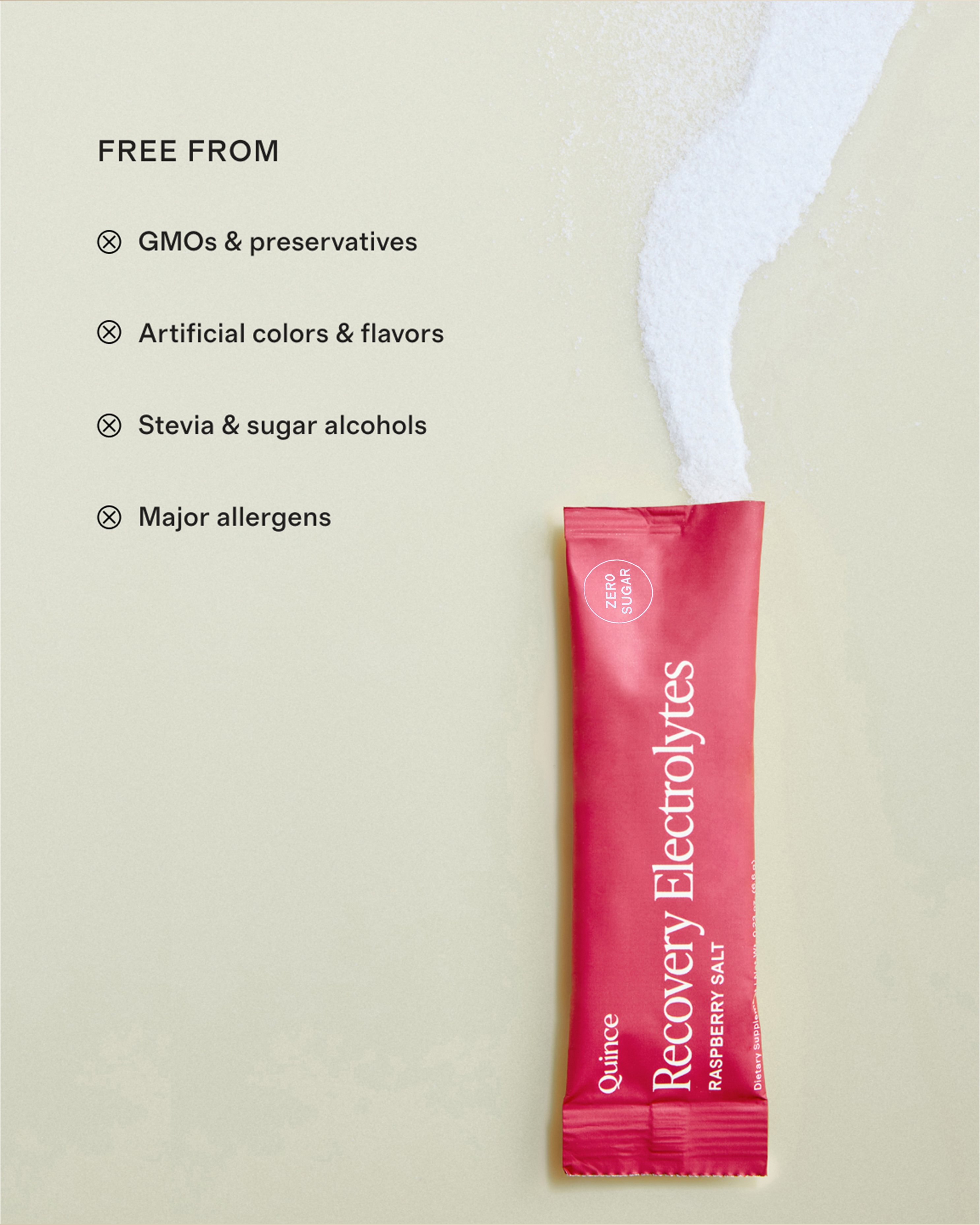 Recovery Electrolyte Zero Sugar Drink Mix in Raspberry Salt