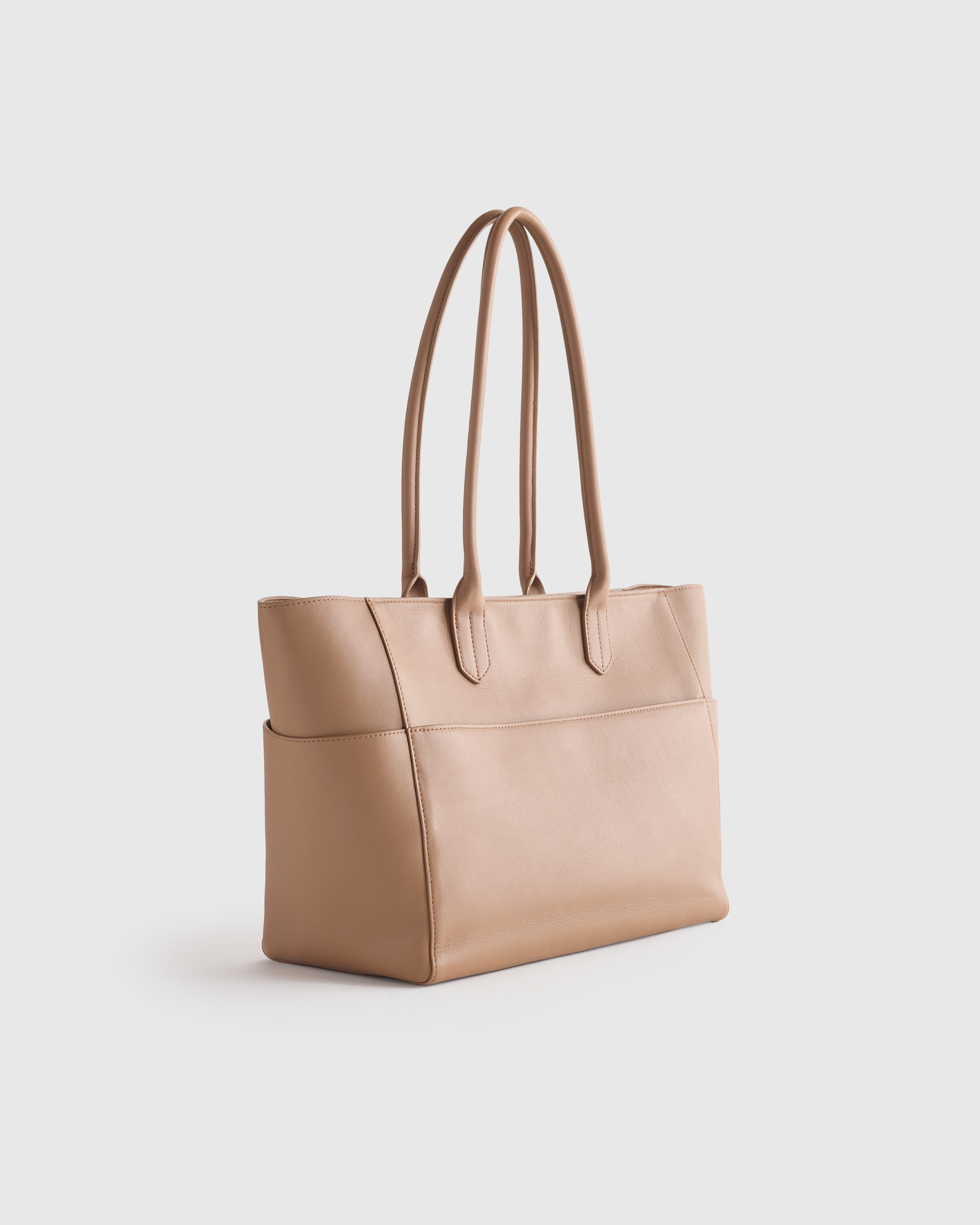 Italian Leather Shopper Tote - Thumbnail 3