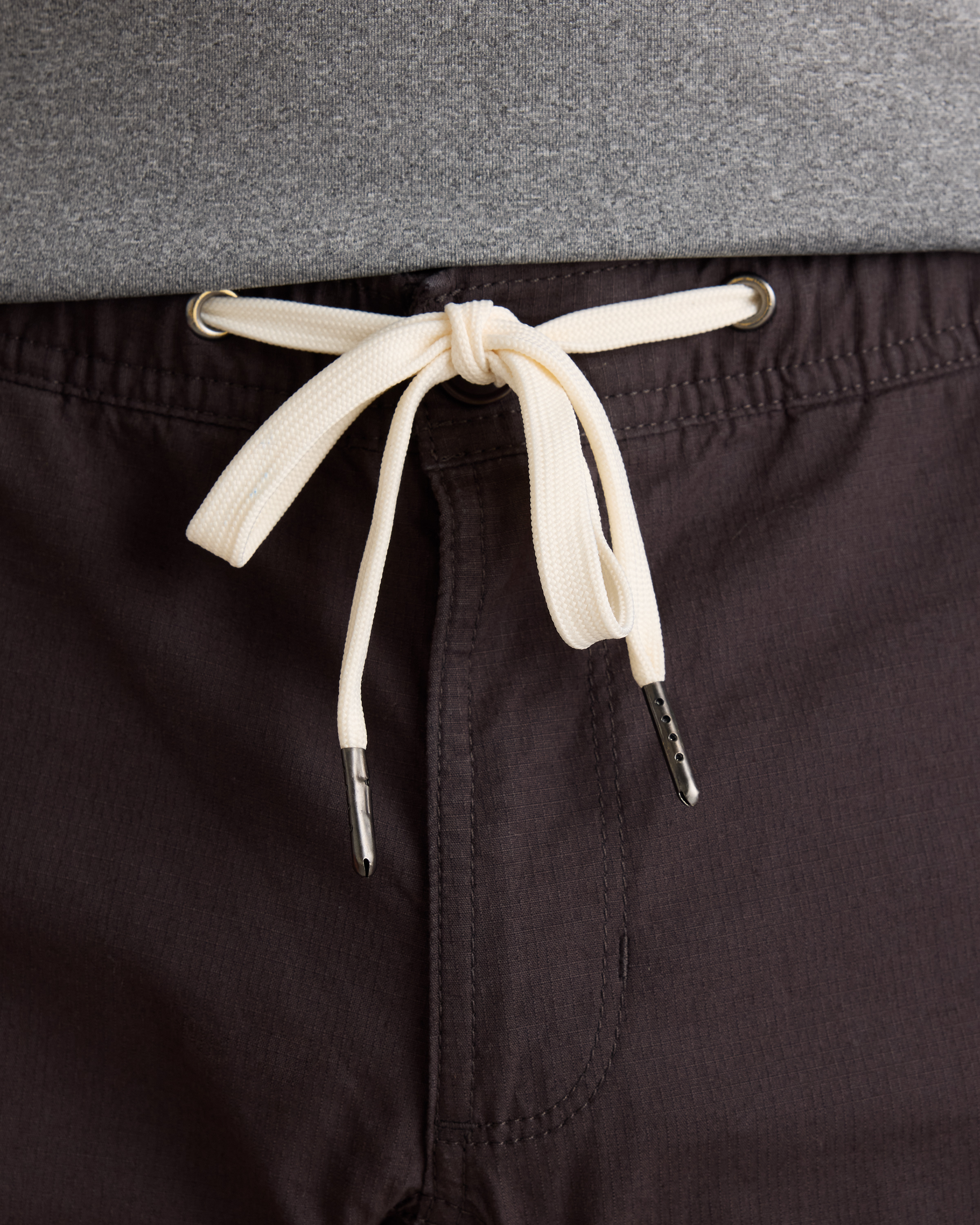 Organic Stretch Ripstop Straight Pants in Steel