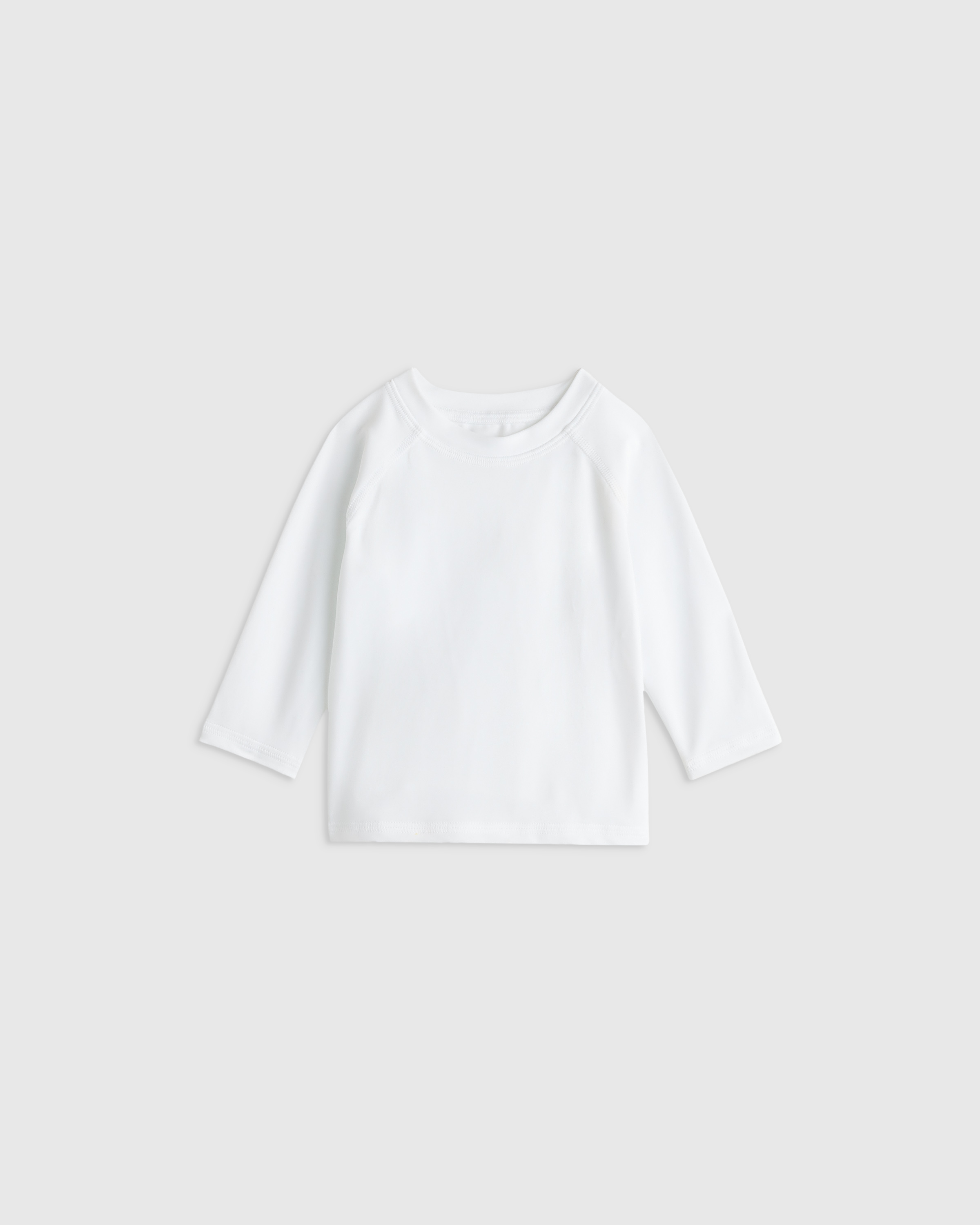 White Long Sleeve Raglan Rash Guard